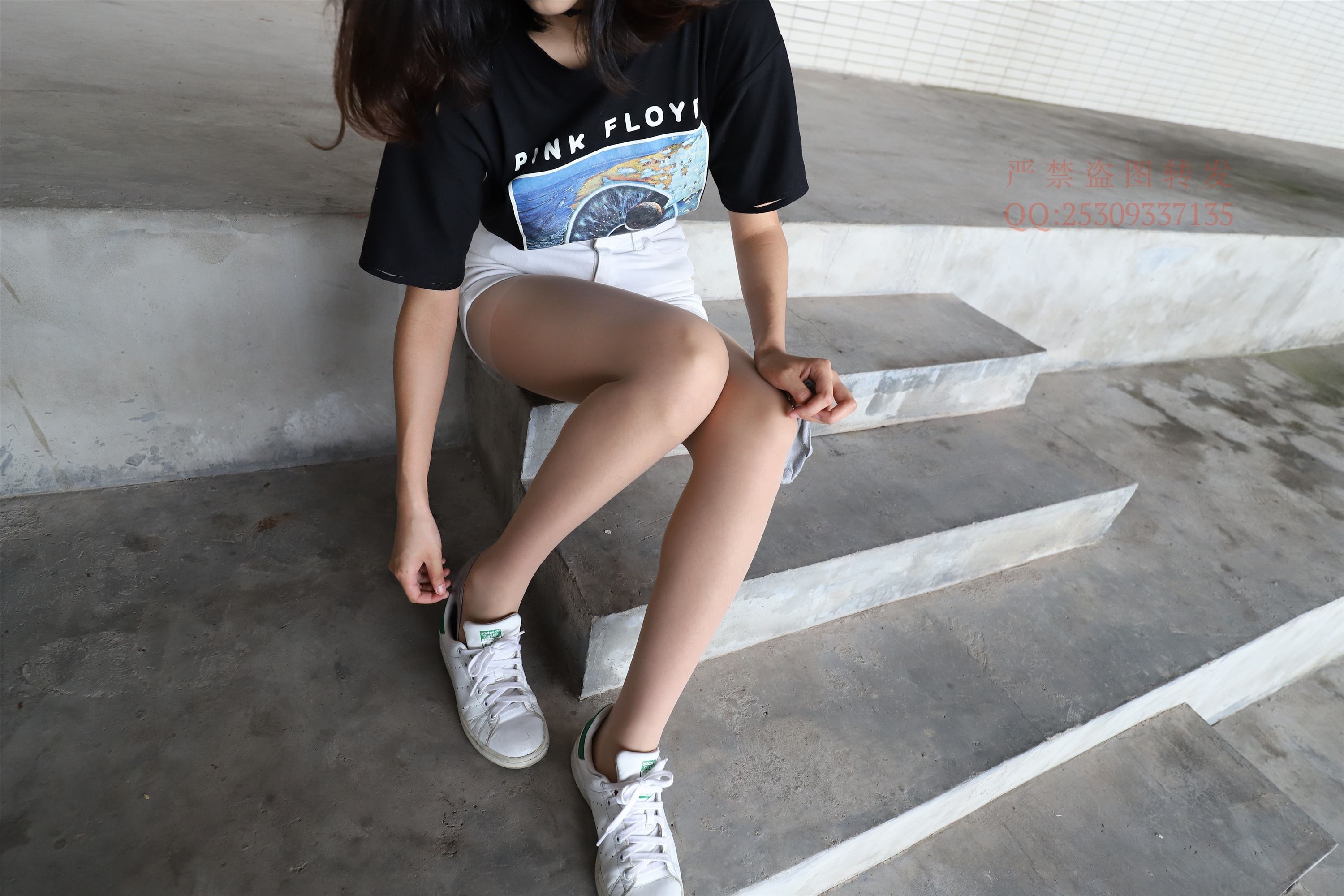 大西瓜套图 2018 7.8月活动模特二贝壳头户外肉si船袜4