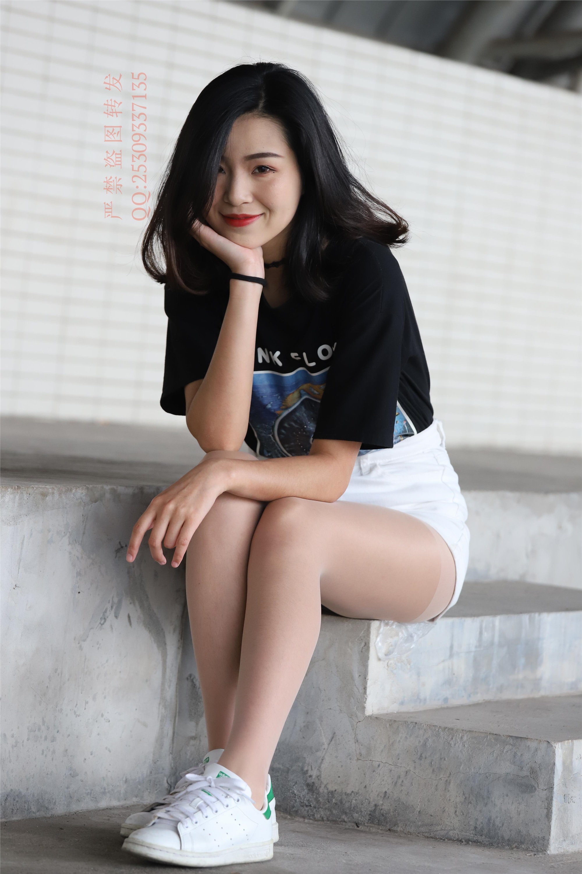 大西瓜套图 2018 7.8月活动模特二贝壳头户外肉si船袜4