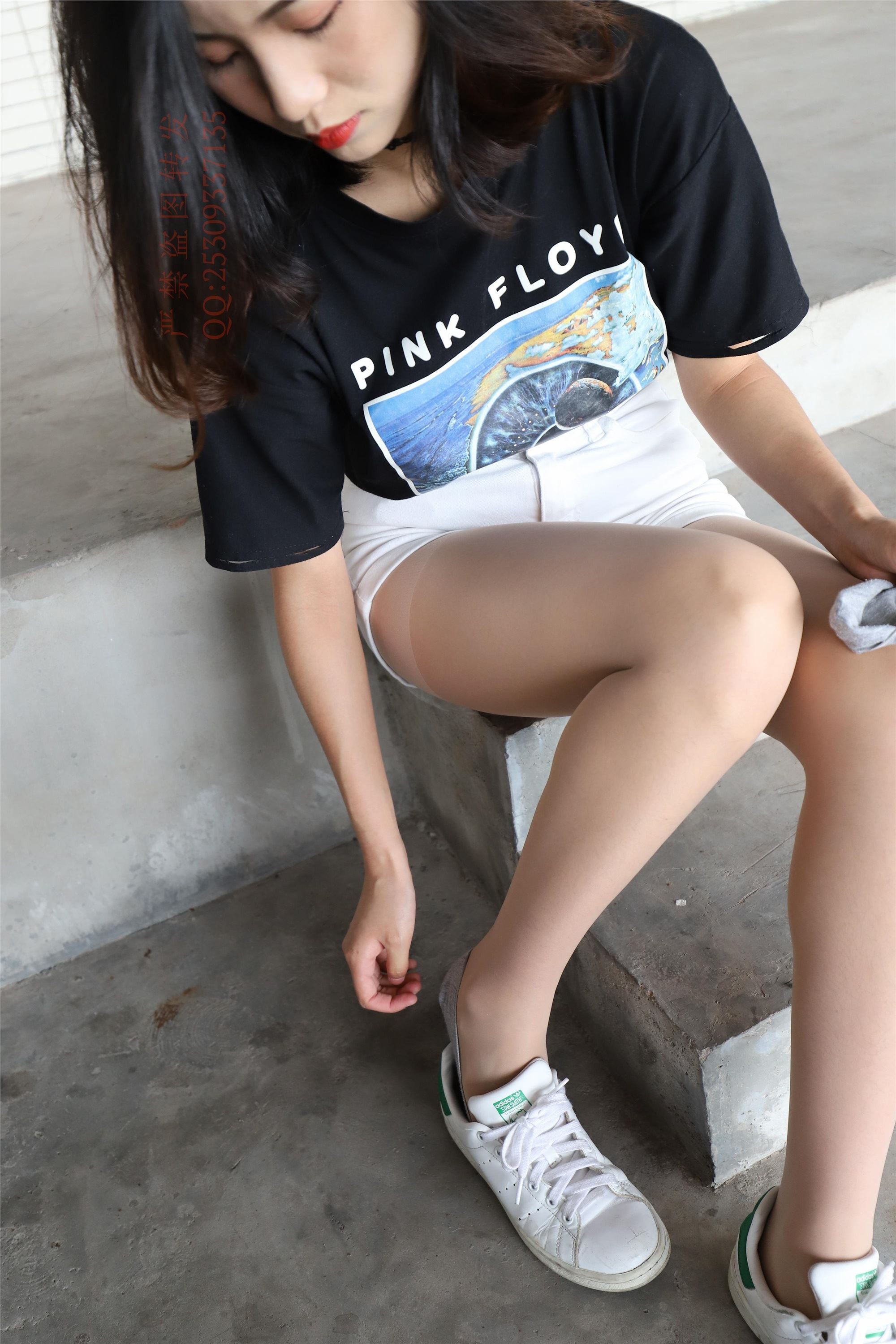 大西瓜套图 2018 7.8月活动模特二贝壳头户外肉si船袜4