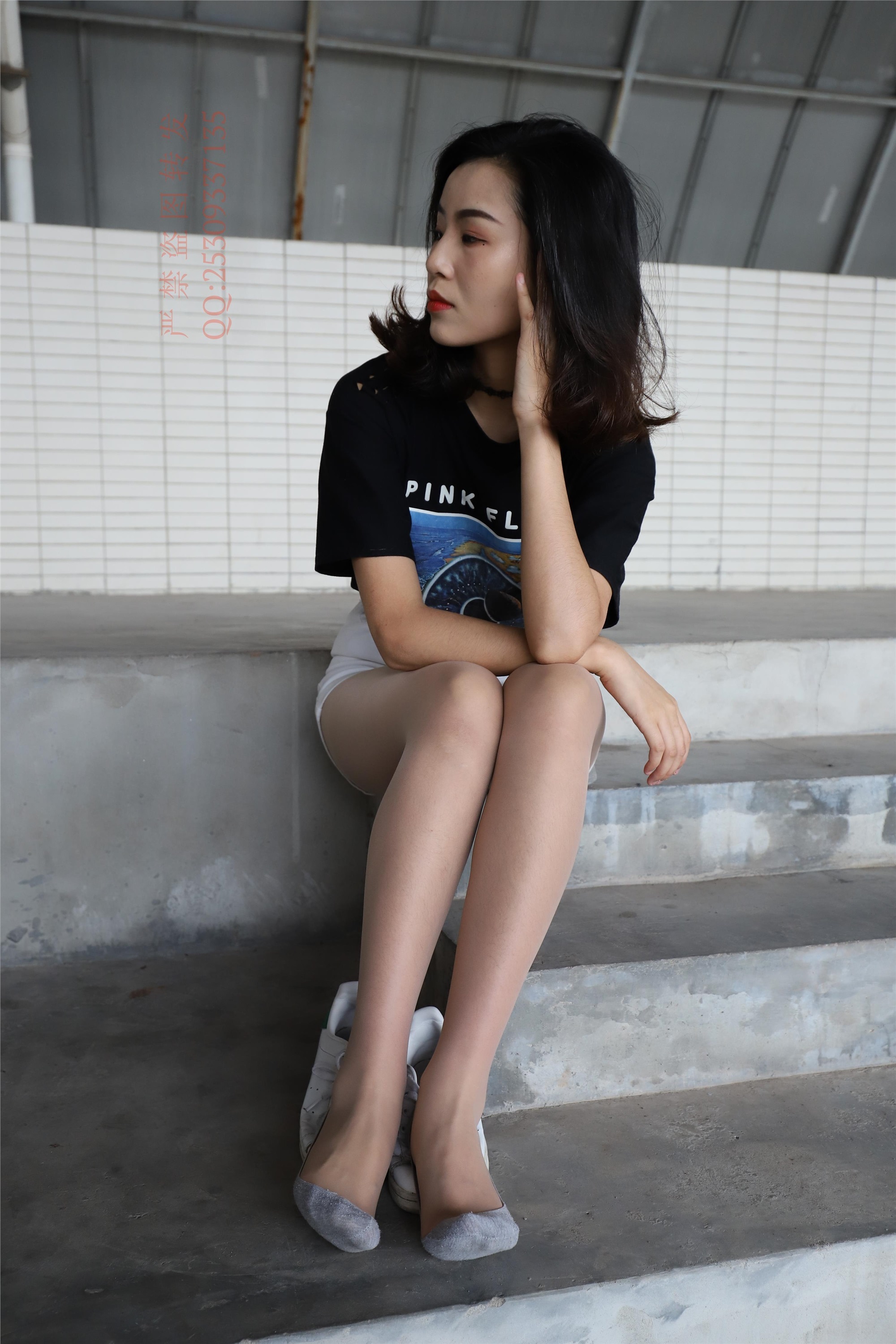 大西瓜套图 2018 7.8月活动模特二贝壳头户外肉si船袜5