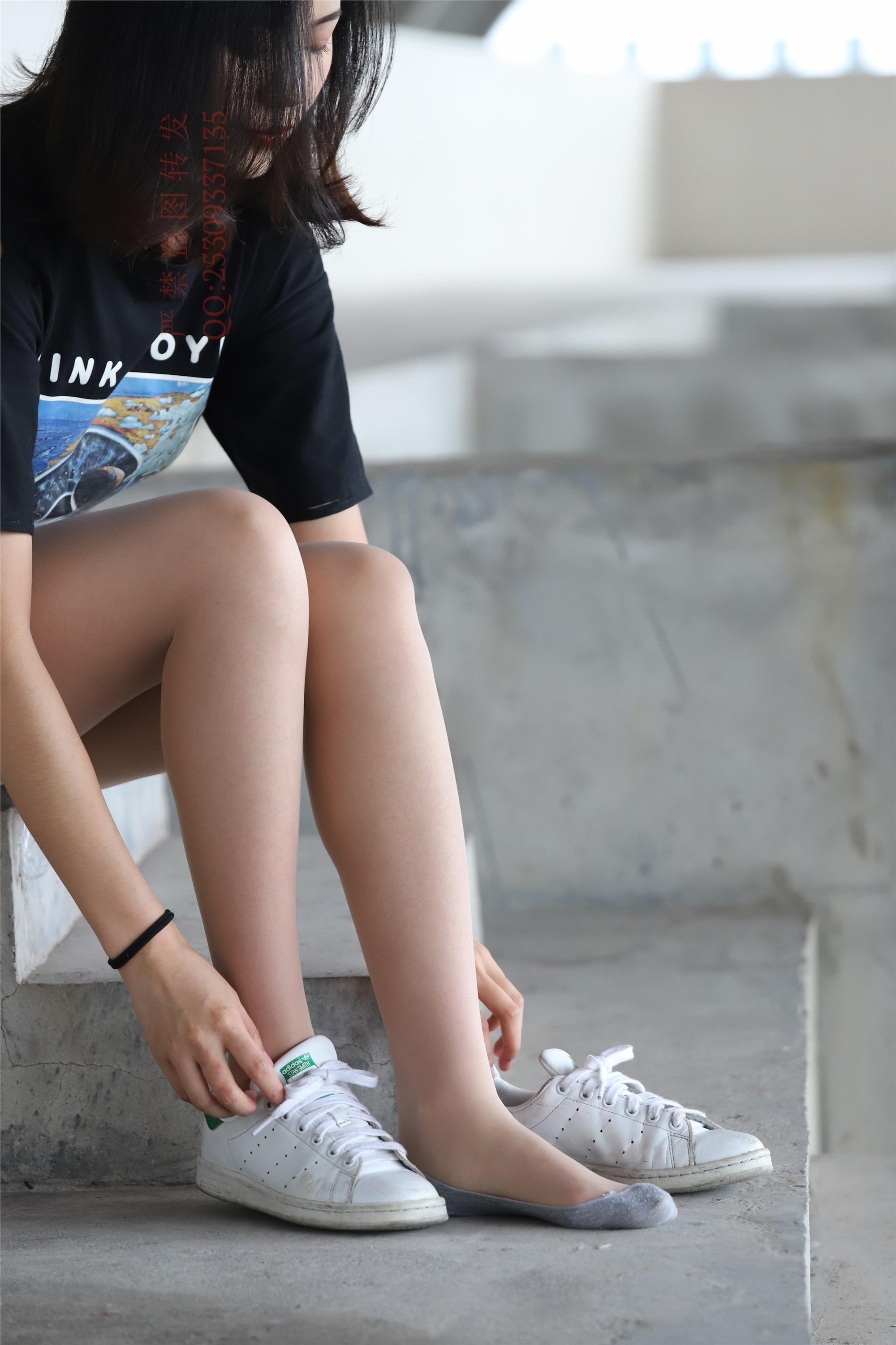 大西瓜套图 2018 7.8月活动模特二贝壳头户外肉si船袜5