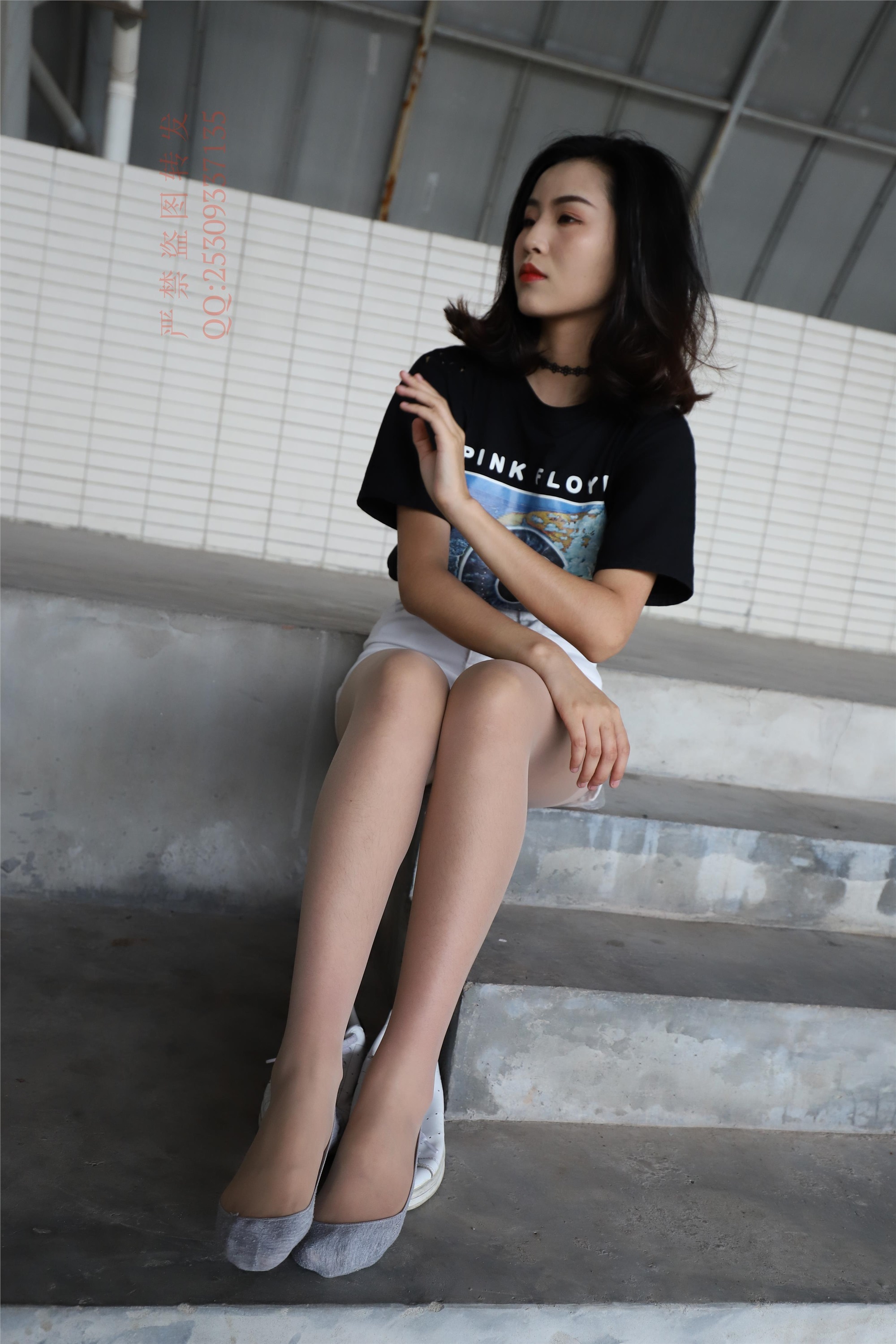 大西瓜套图 2018 7.8月活动模特二贝壳头户外肉si船袜5