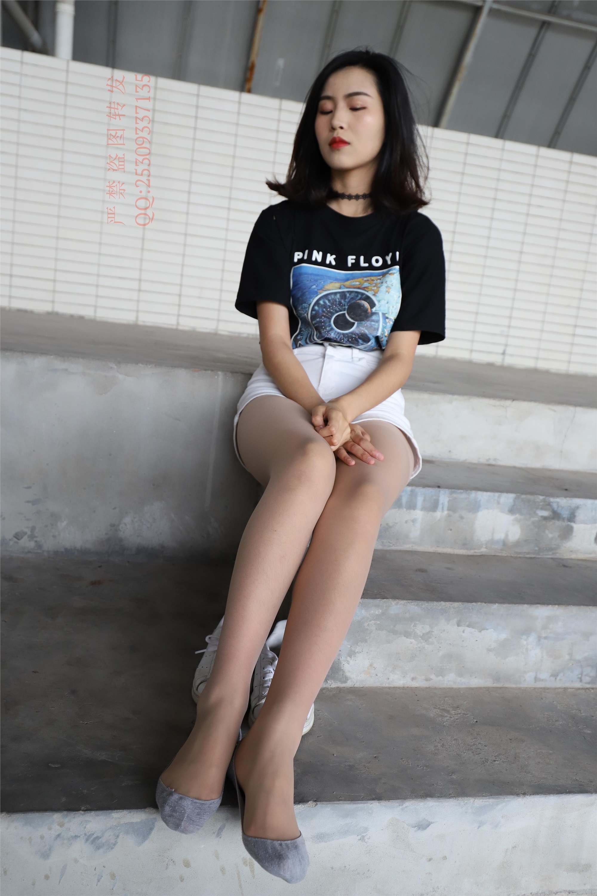 大西瓜套图 2018 7.8月活动模特二贝壳头户外肉si船袜5