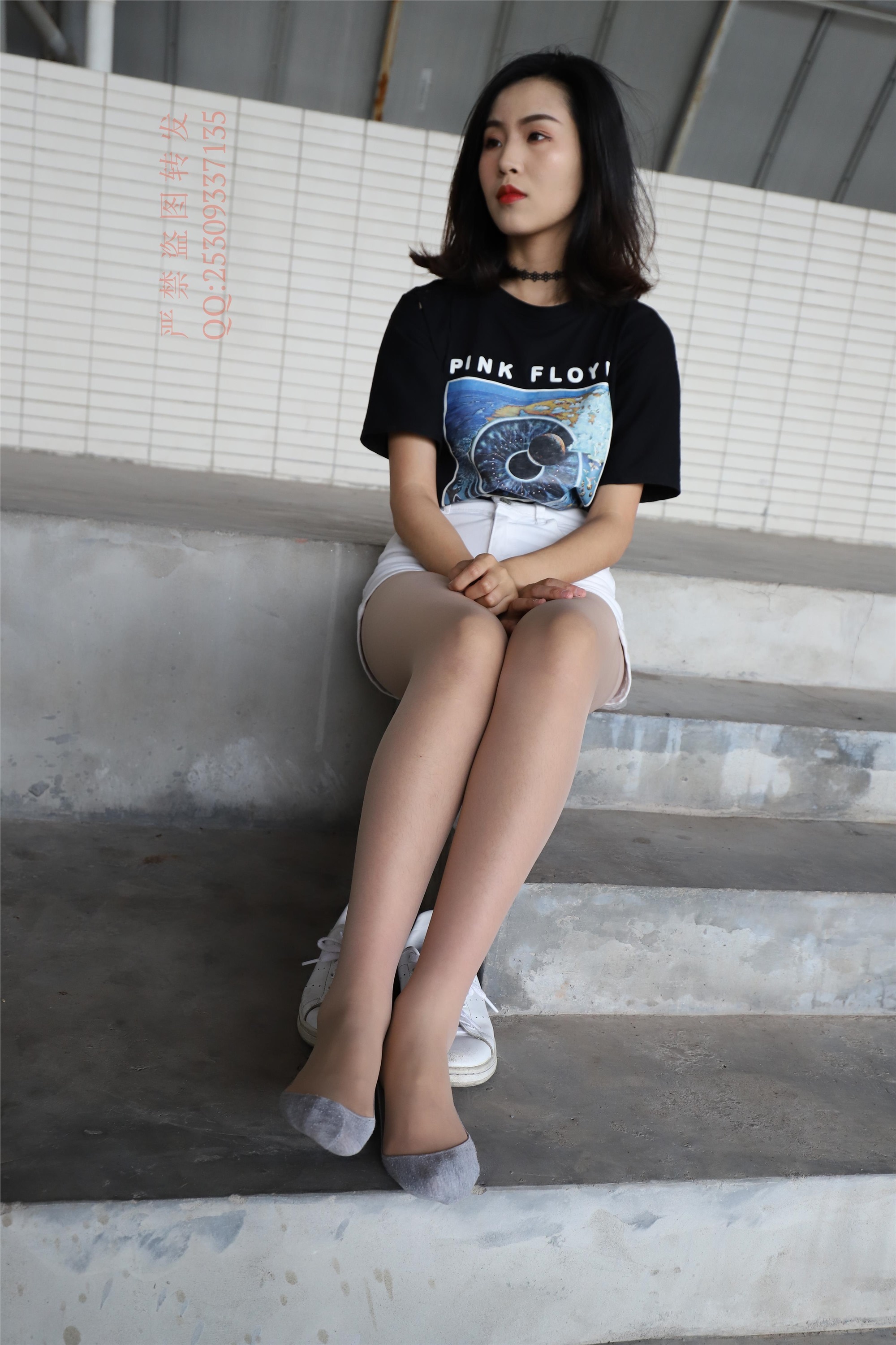 大西瓜套图 2018 7.8月活动模特二贝壳头户外肉si船袜5