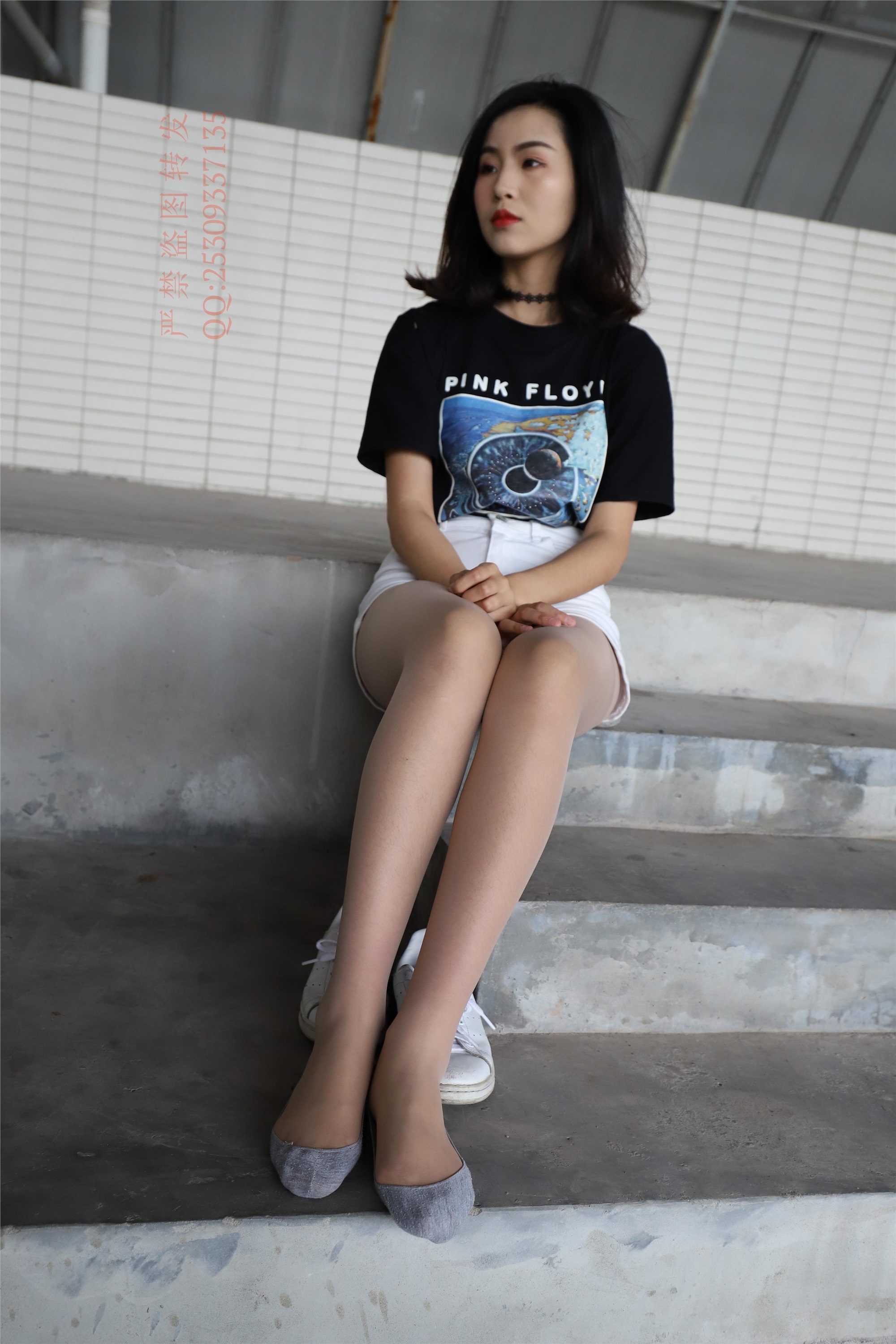 大西瓜套图 2018 7.8月活动模特二贝壳头户外肉si船袜5