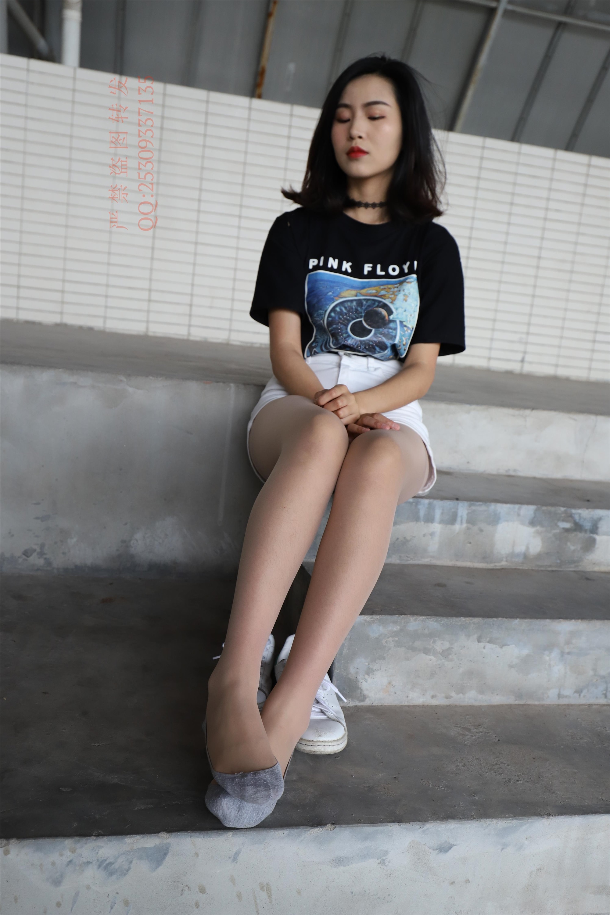 大西瓜套图 2018 7.8月活动模特二贝壳头户外肉si船袜5