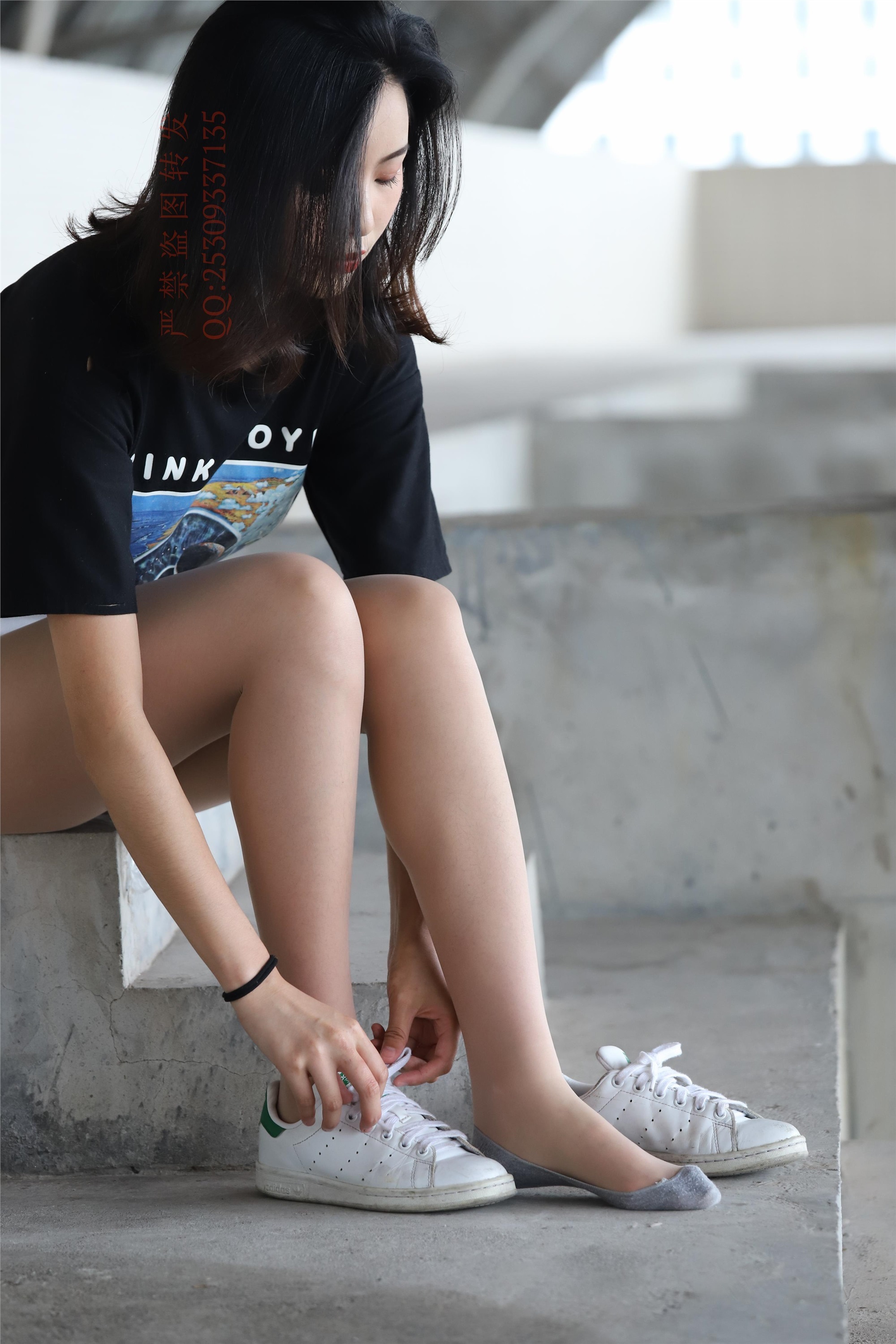 大西瓜套图 2018 7.8月活动模特二贝壳头户外肉si船袜5