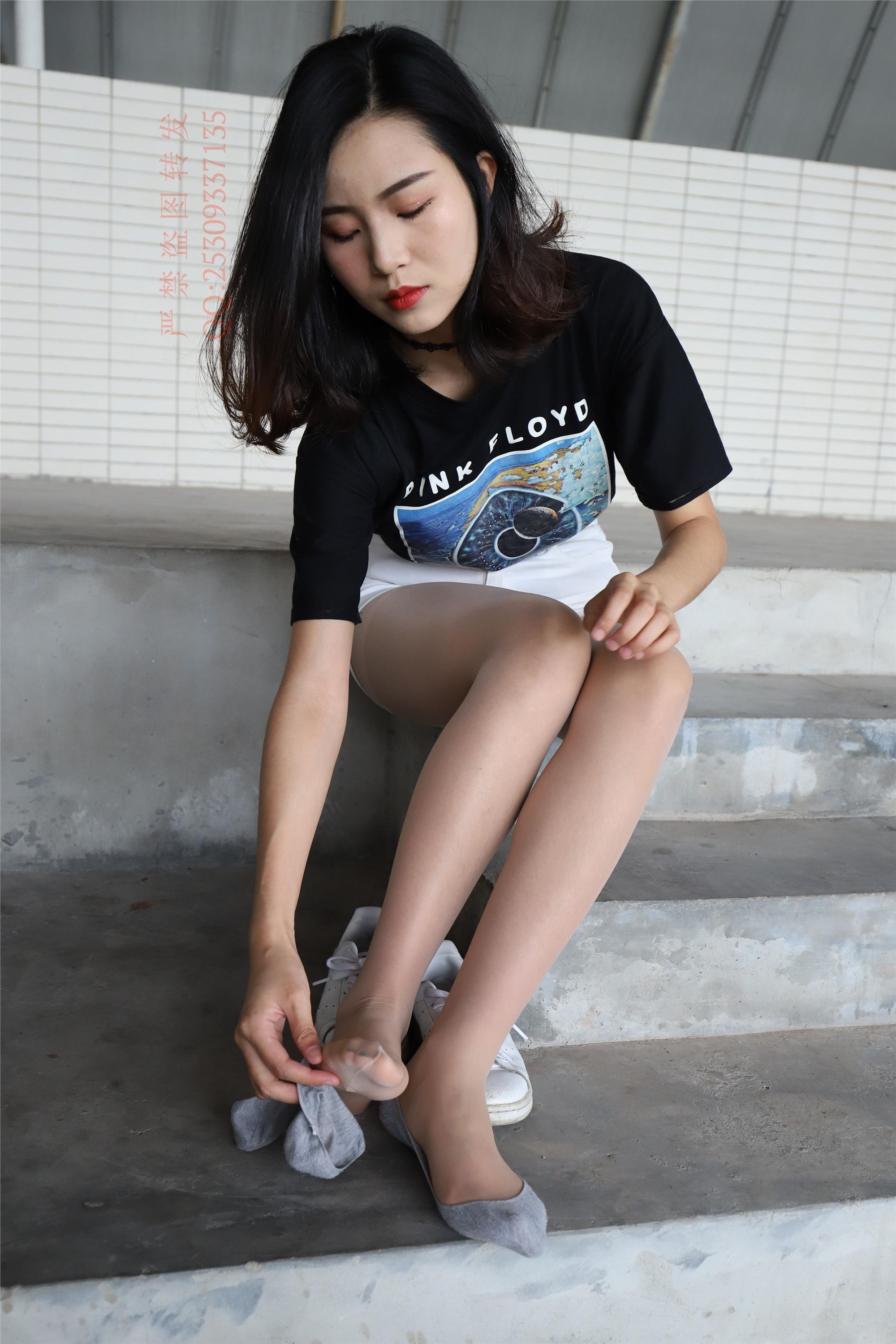 大西瓜套图 2018 7.8月活动模特二贝壳头户外肉si船袜5