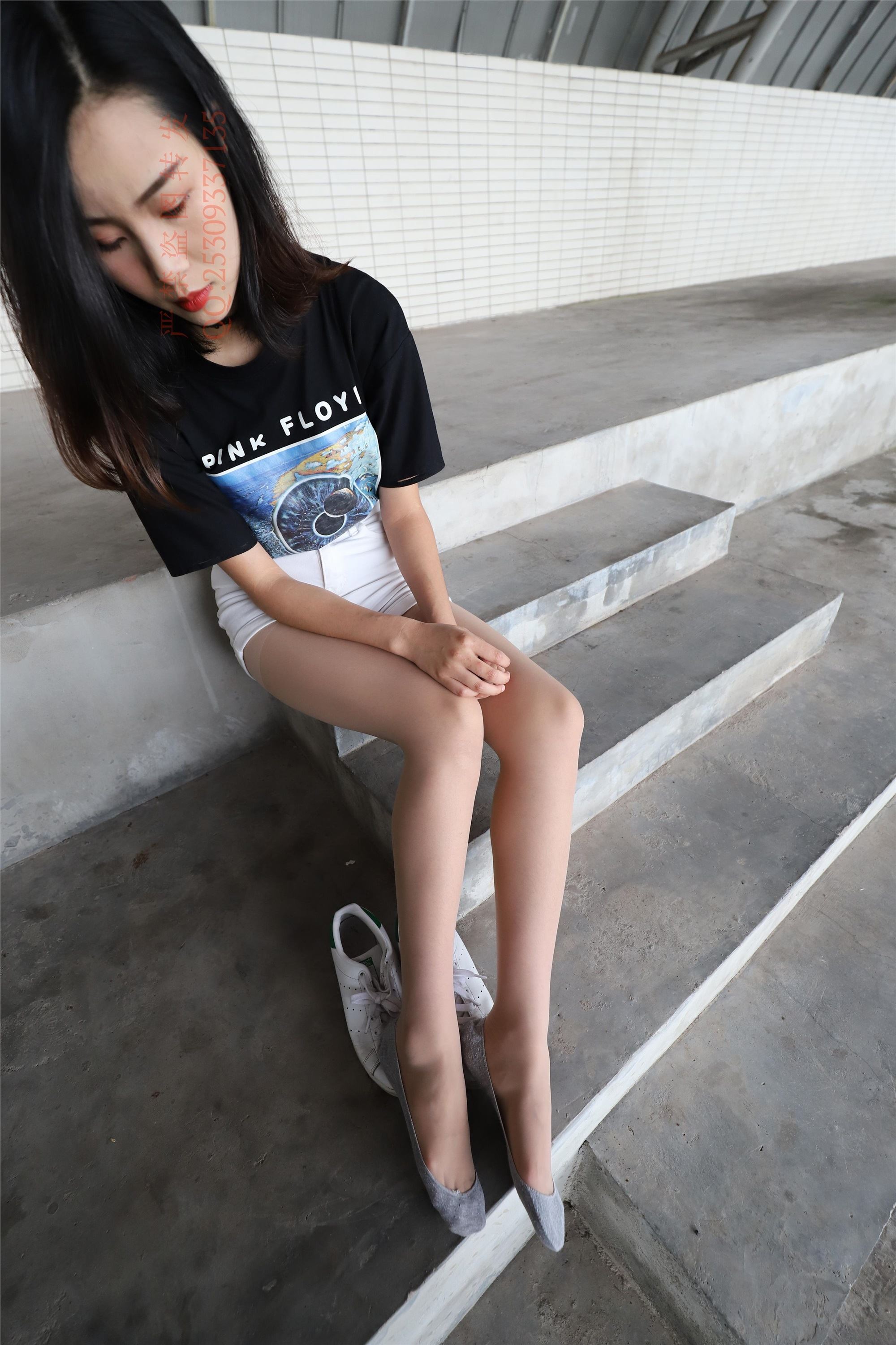 大西瓜套图 2018 7.8月活动模特二贝壳头户外肉si船袜5