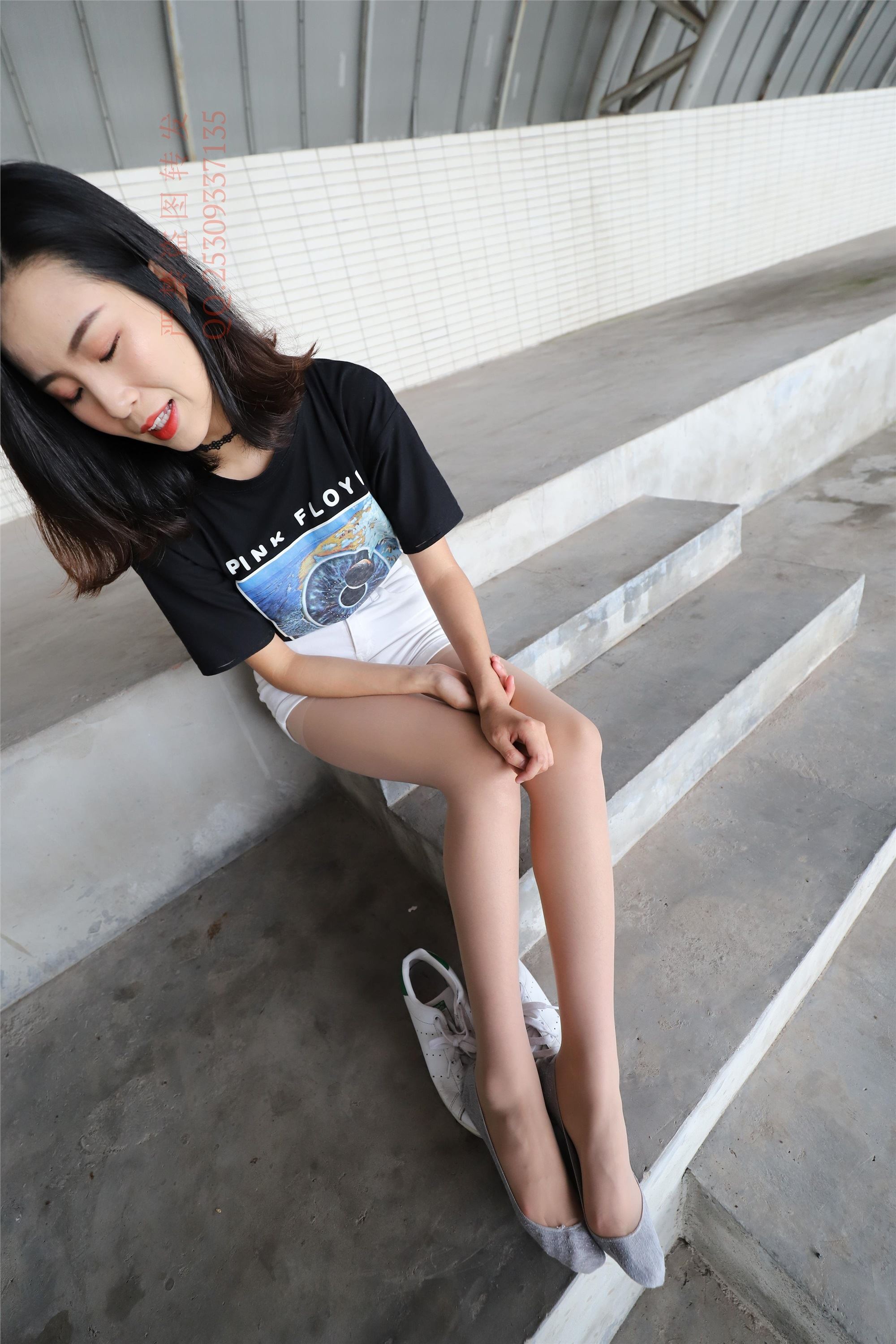 大西瓜套图 2018 7.8月活动模特二贝壳头户外肉si船袜5