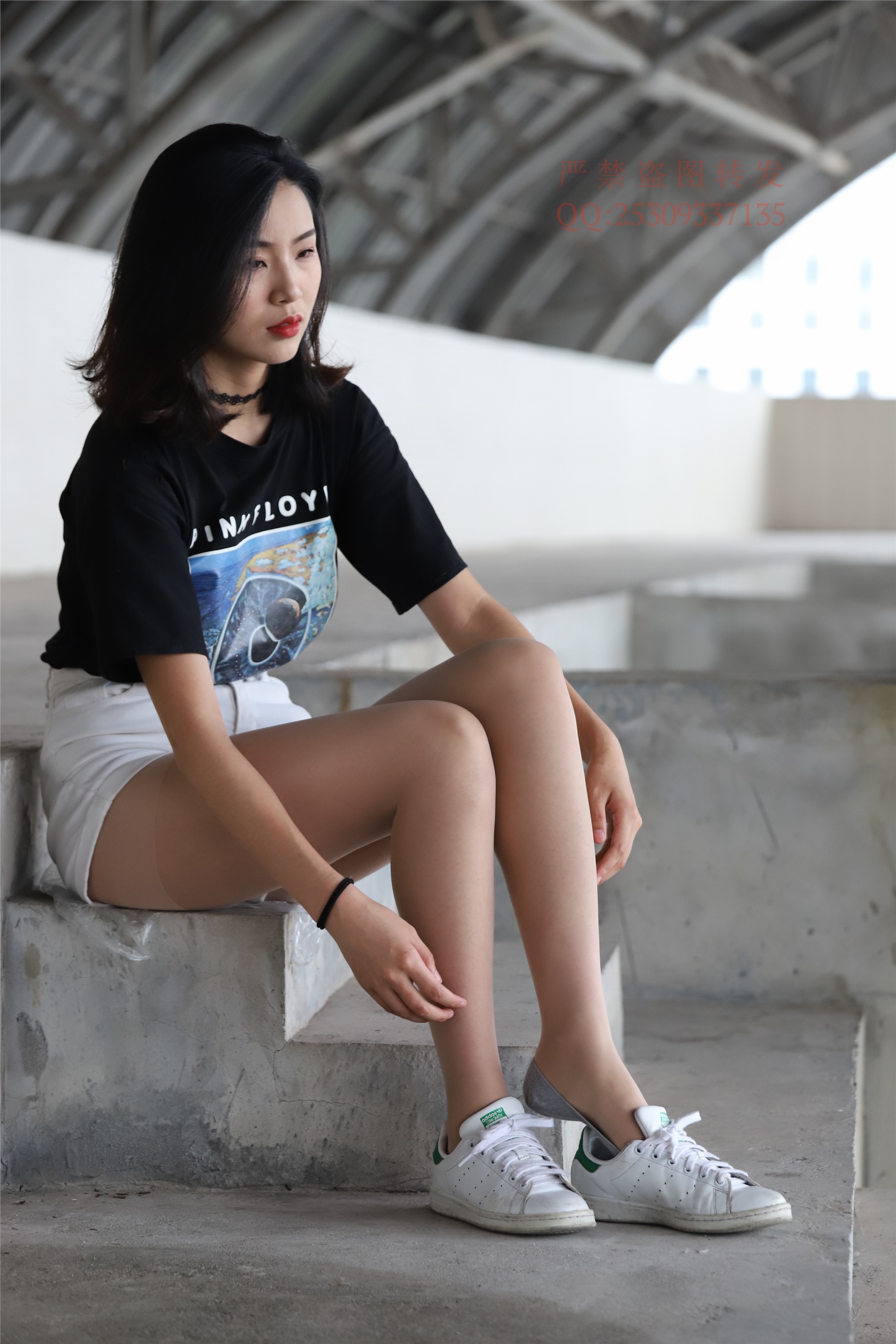 大西瓜套图 2018 7.8月活动模特二贝壳头户外肉si船袜5