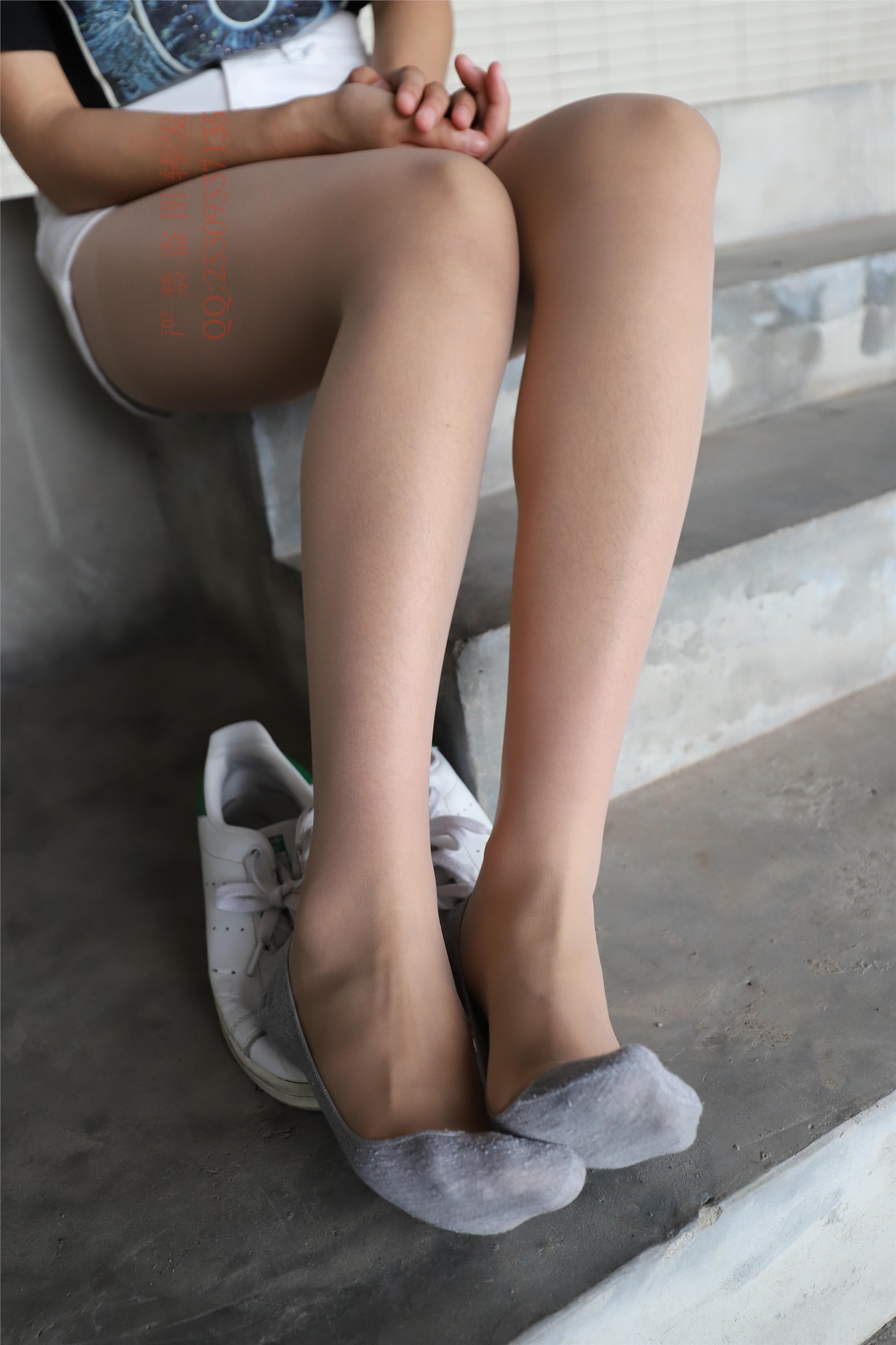 大西瓜套图 2018 7.8月活动模特二贝壳头户外肉si船袜5