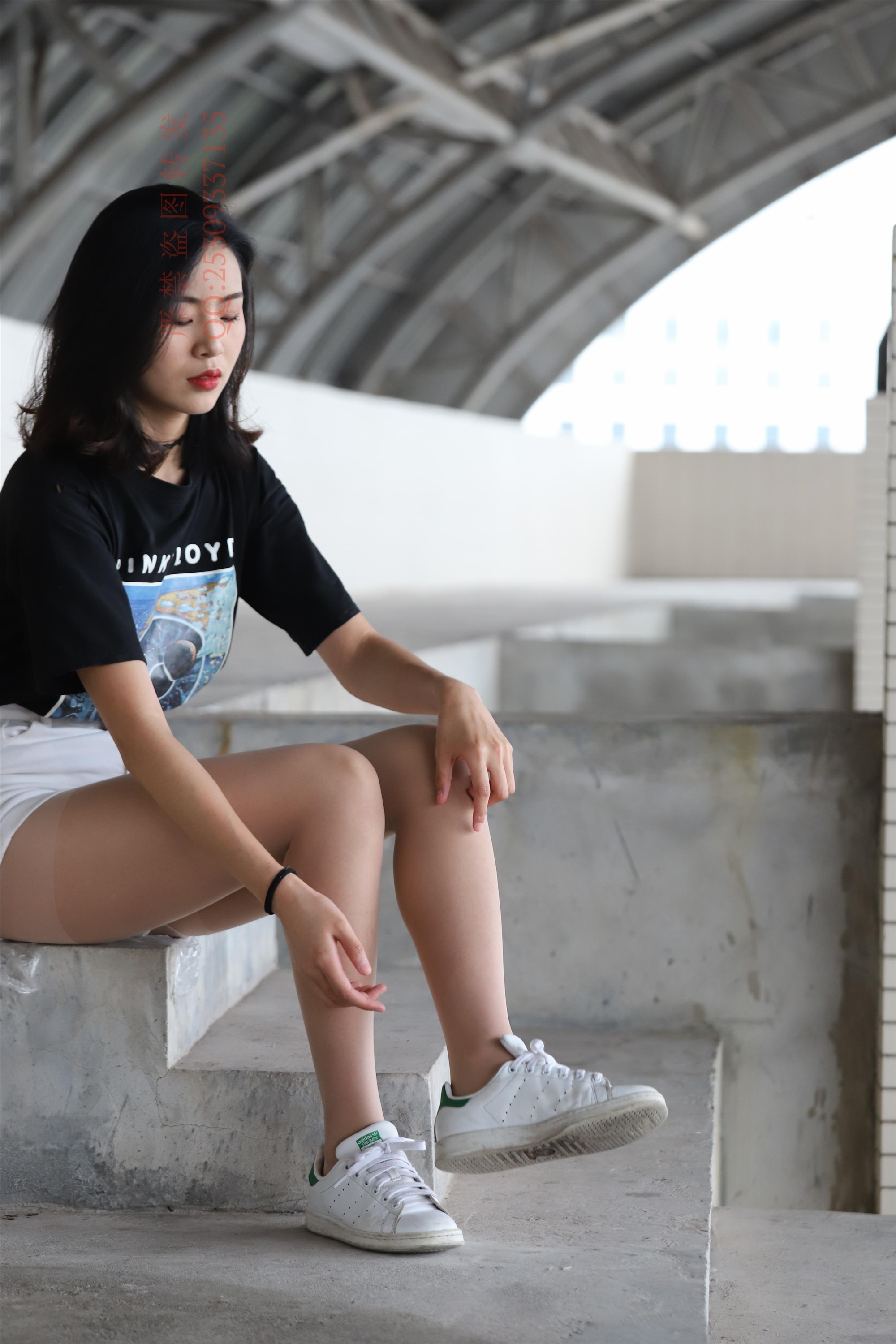 大西瓜套图 2018 7.8月活动模特二贝壳头户外肉si船袜5