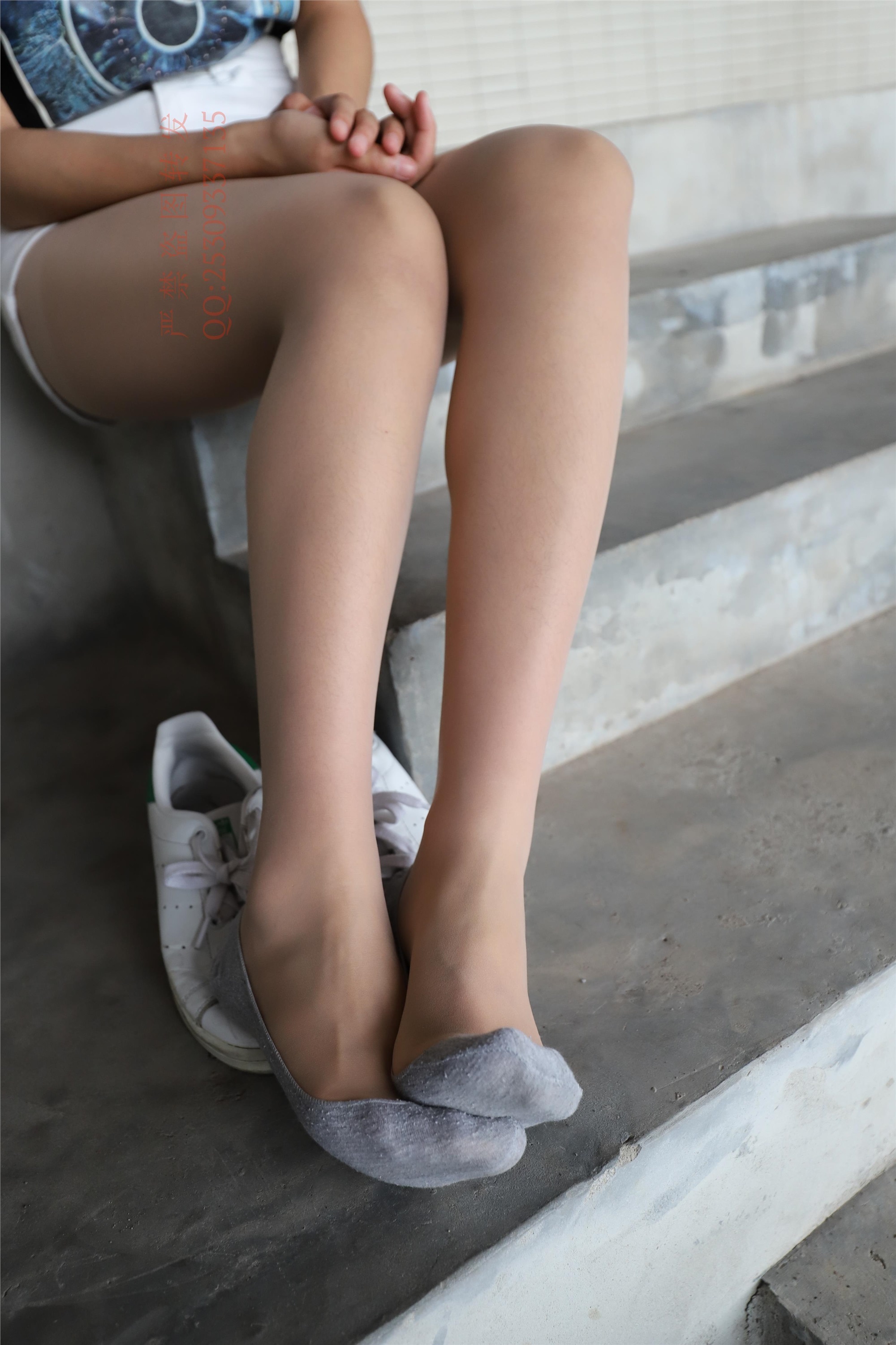 大西瓜套图 2018 7.8月活动模特二贝壳头户外肉si船袜5