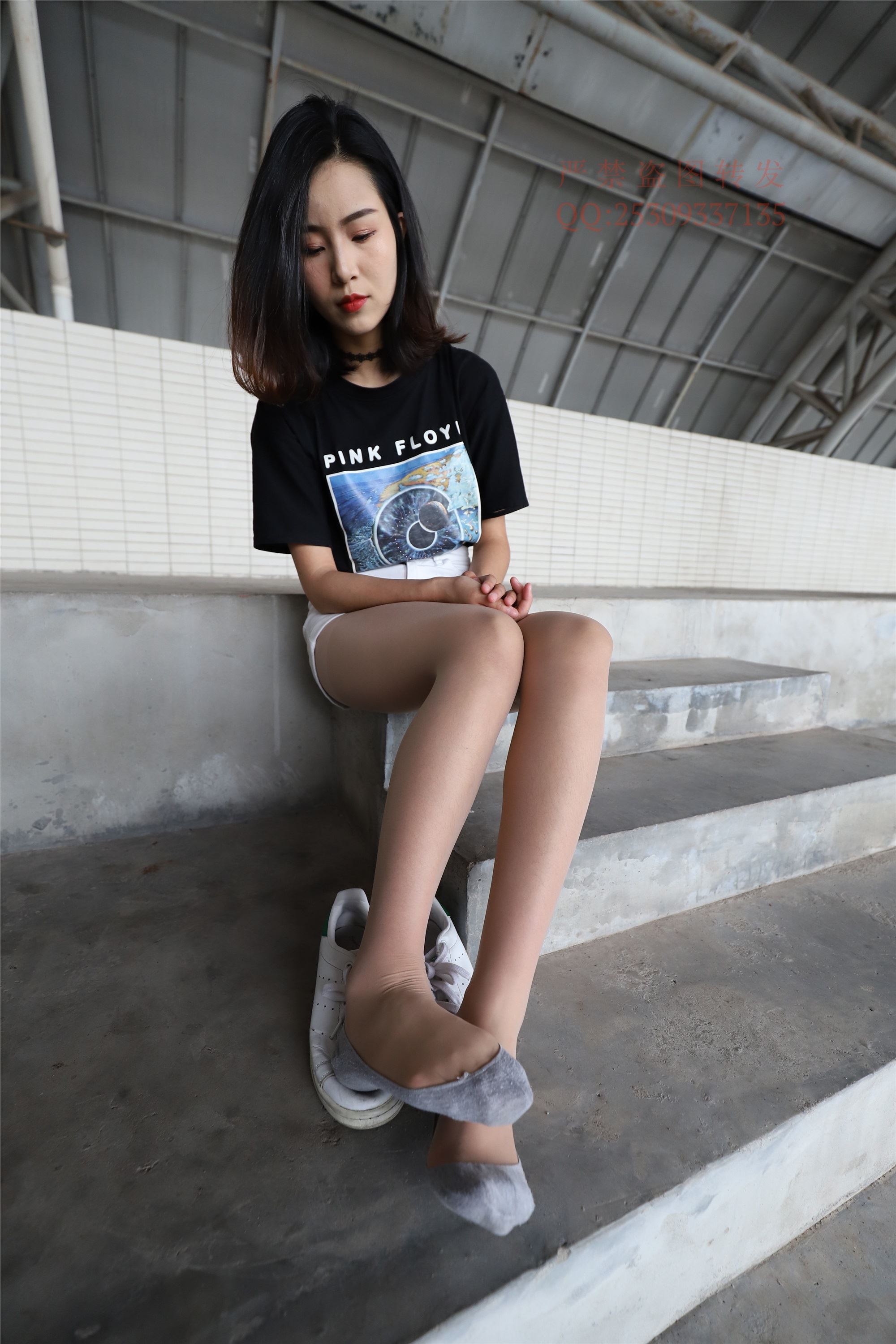 大西瓜套图 2018 7.8月活动模特二贝壳头户外肉si船袜5