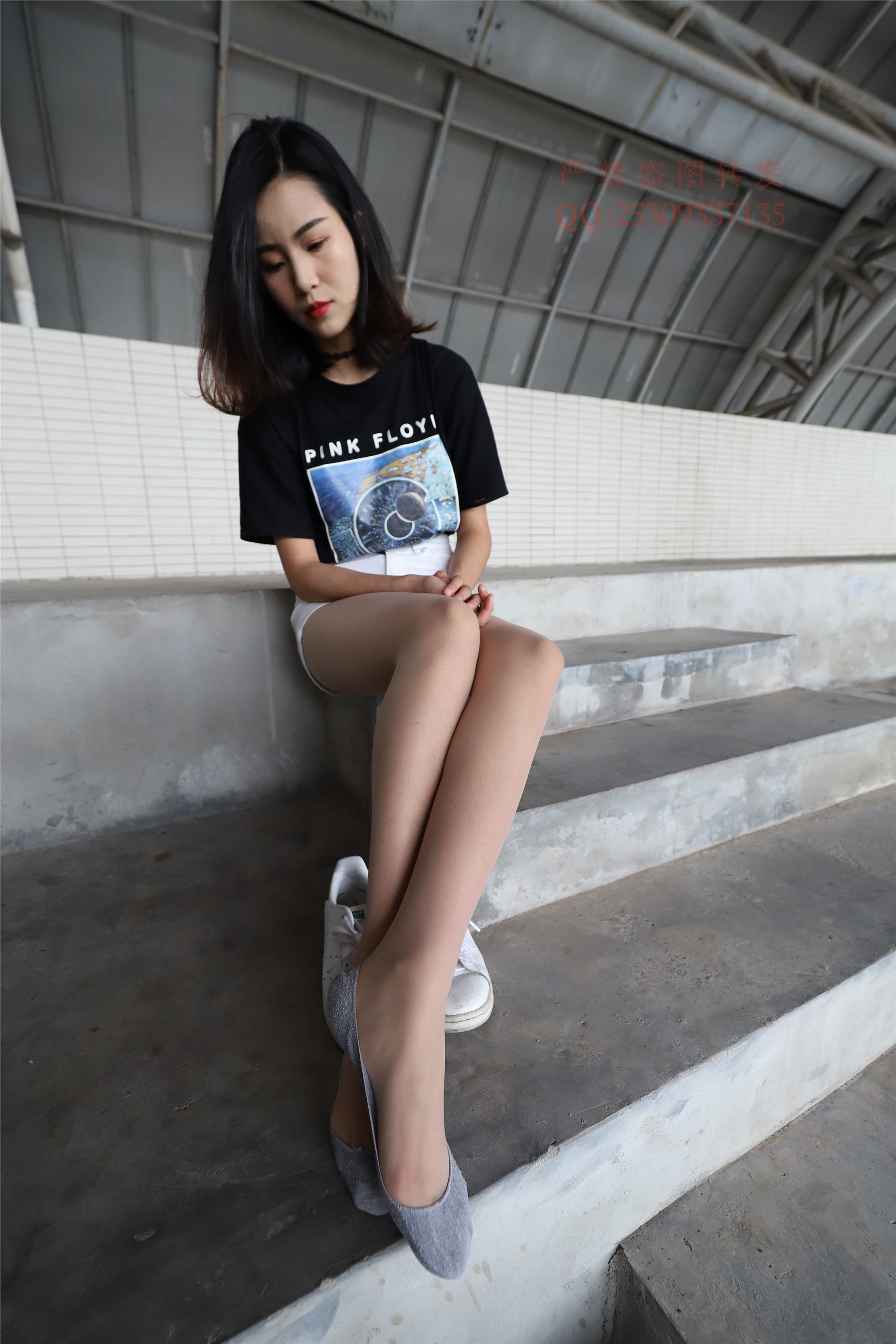 大西瓜套图 2018 7.8月活动模特二贝壳头户外肉si船袜5