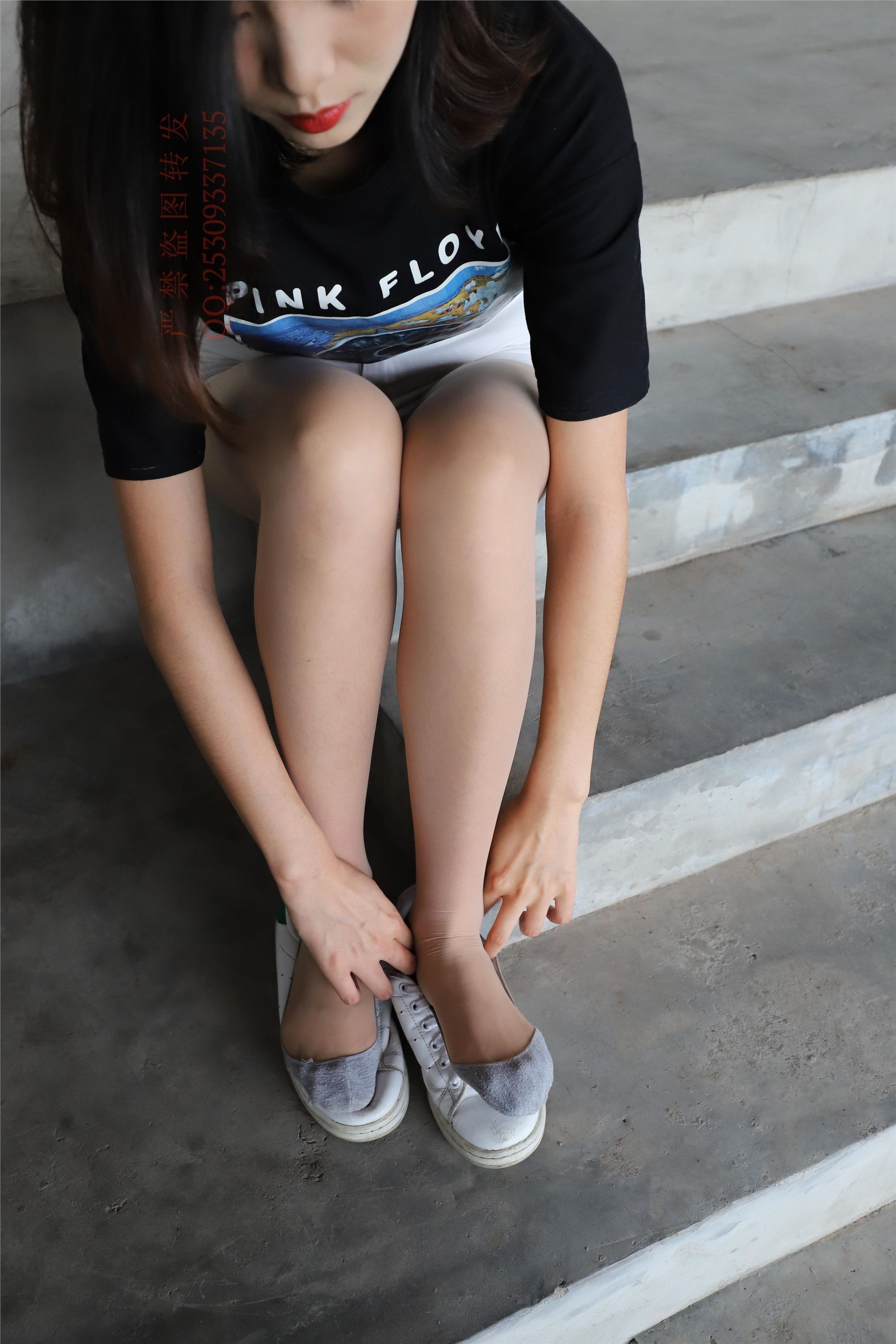 大西瓜套图 2018 7.8月活动模特二贝壳头户外肉si船袜5