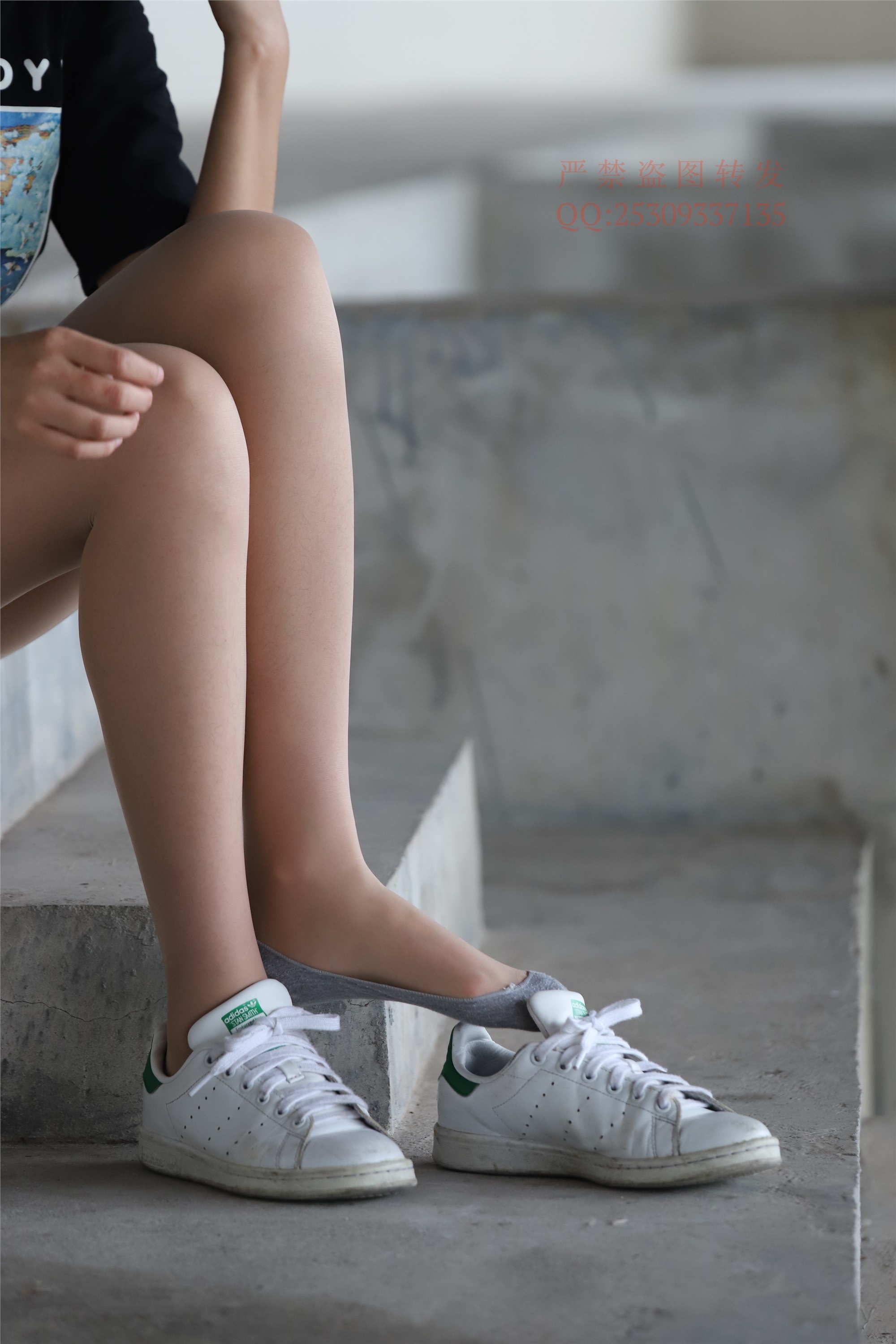 大西瓜套图 2018 7.8月活动模特二贝壳头户外肉si船袜5