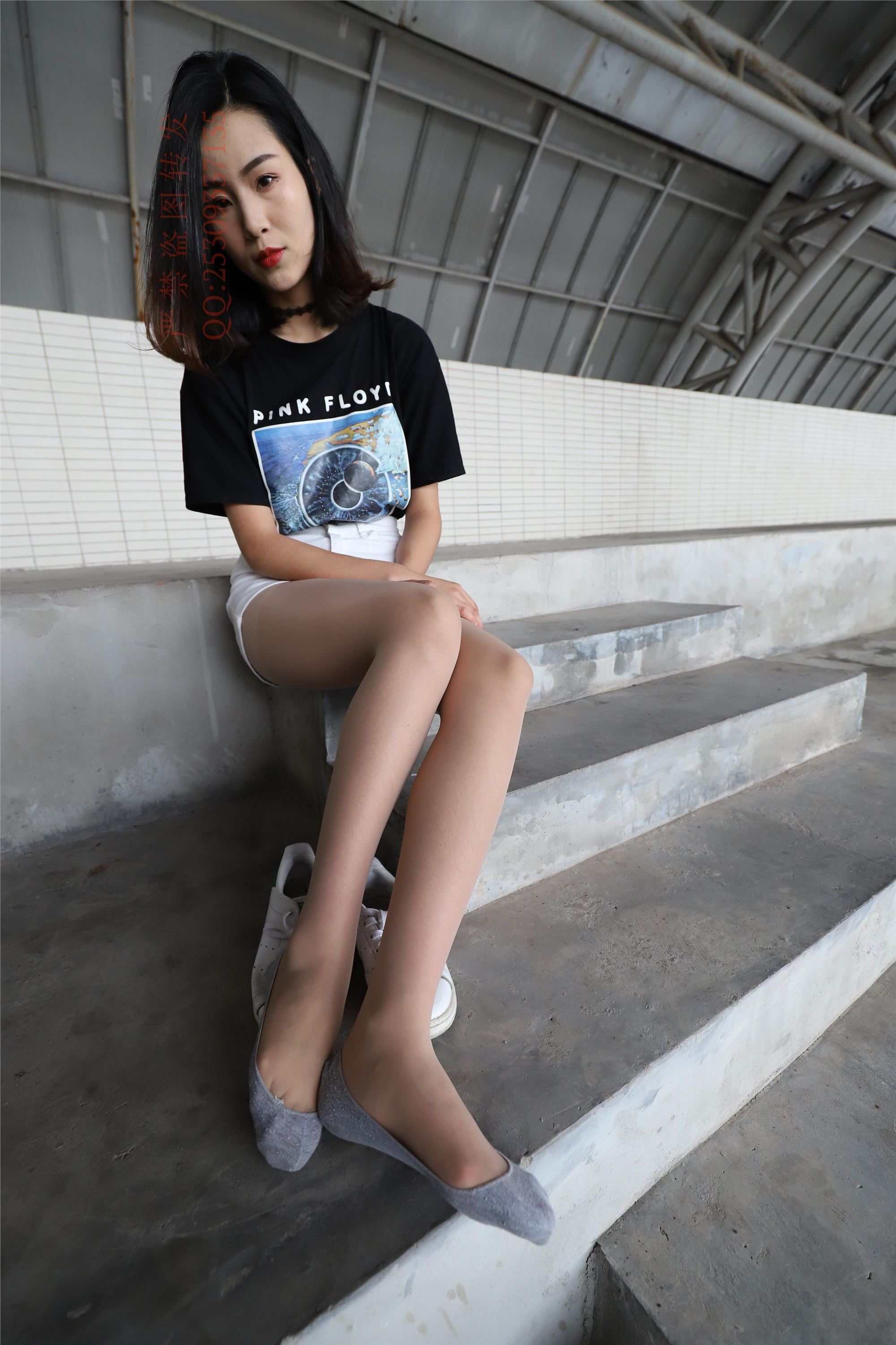 大西瓜套图 2018 7.8月活动模特二贝壳头户外肉si船袜5