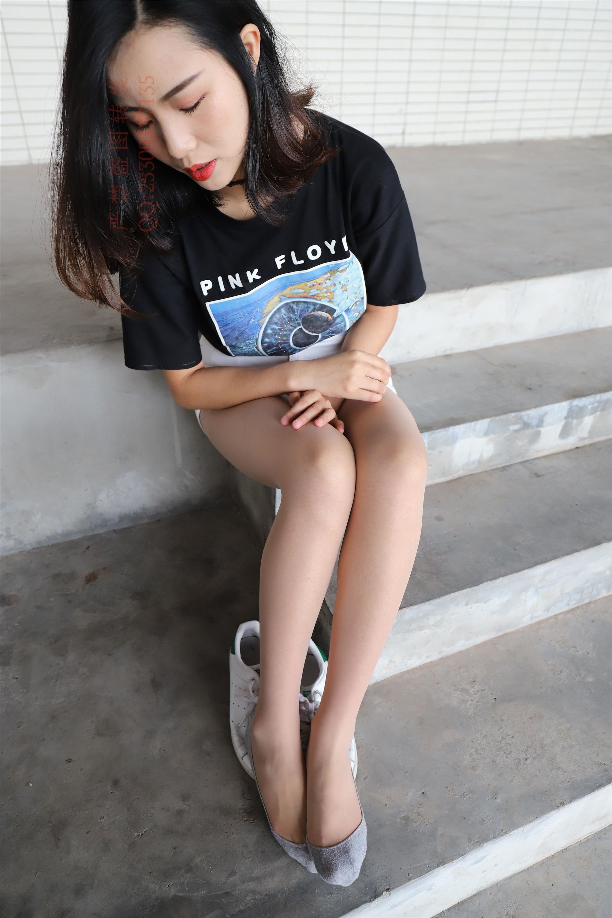 大西瓜套图 2018 7.8月活动模特二贝壳头户外肉si船袜5