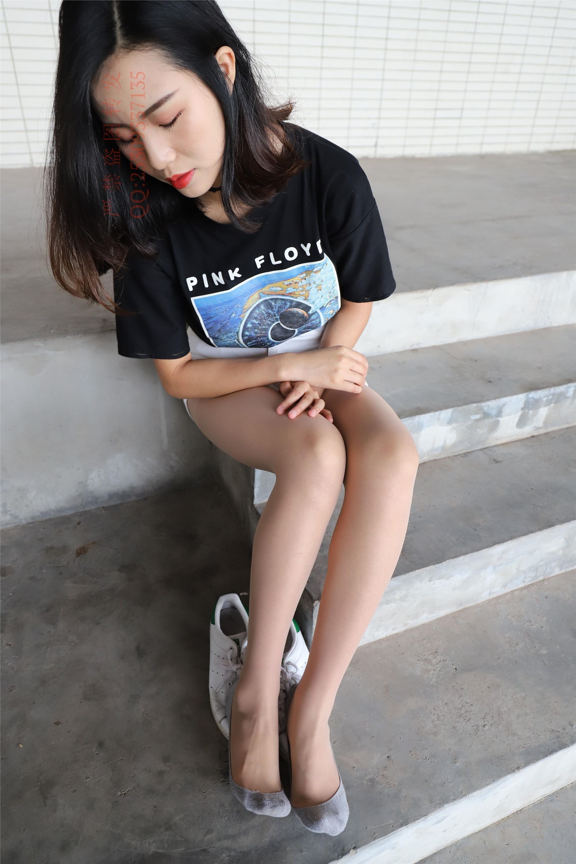 大西瓜套图 2018 7.8月活动模特二贝壳头户外肉si船袜5