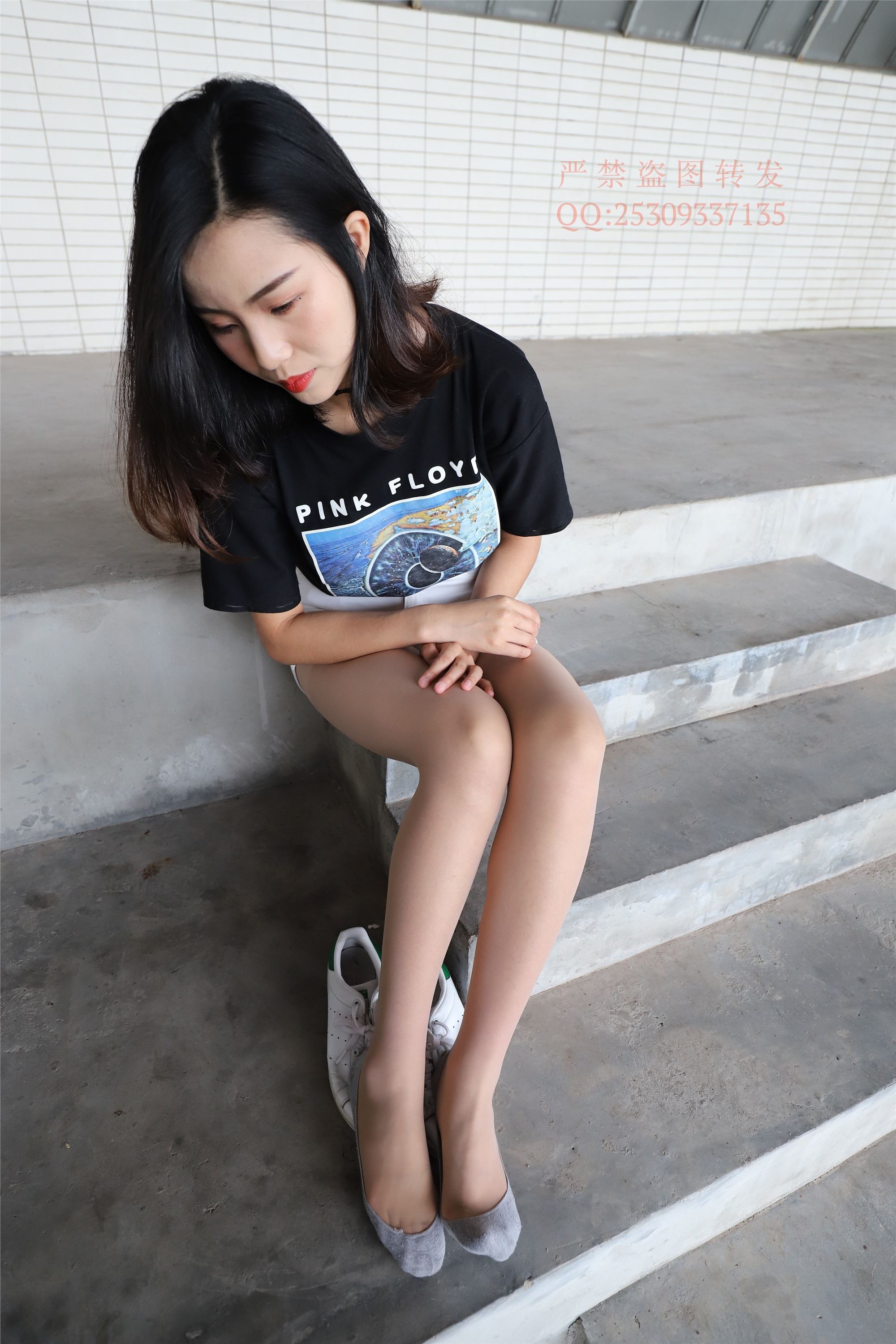 大西瓜套图 2018 7.8月活动模特二贝壳头户外肉si船袜5