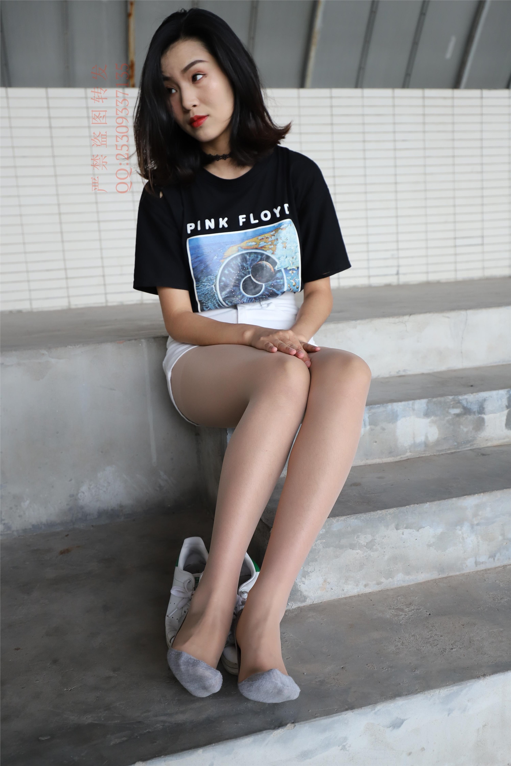 大西瓜套图 2018 7.8月活动模特二贝壳头户外肉si船袜5