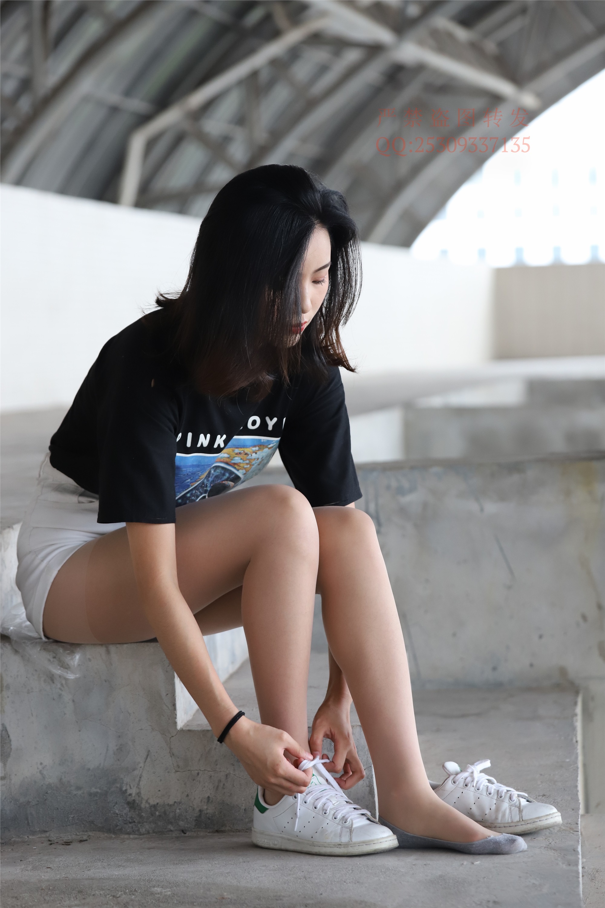 大西瓜套图 2018 7.8月活动模特二贝壳头户外肉si船袜6