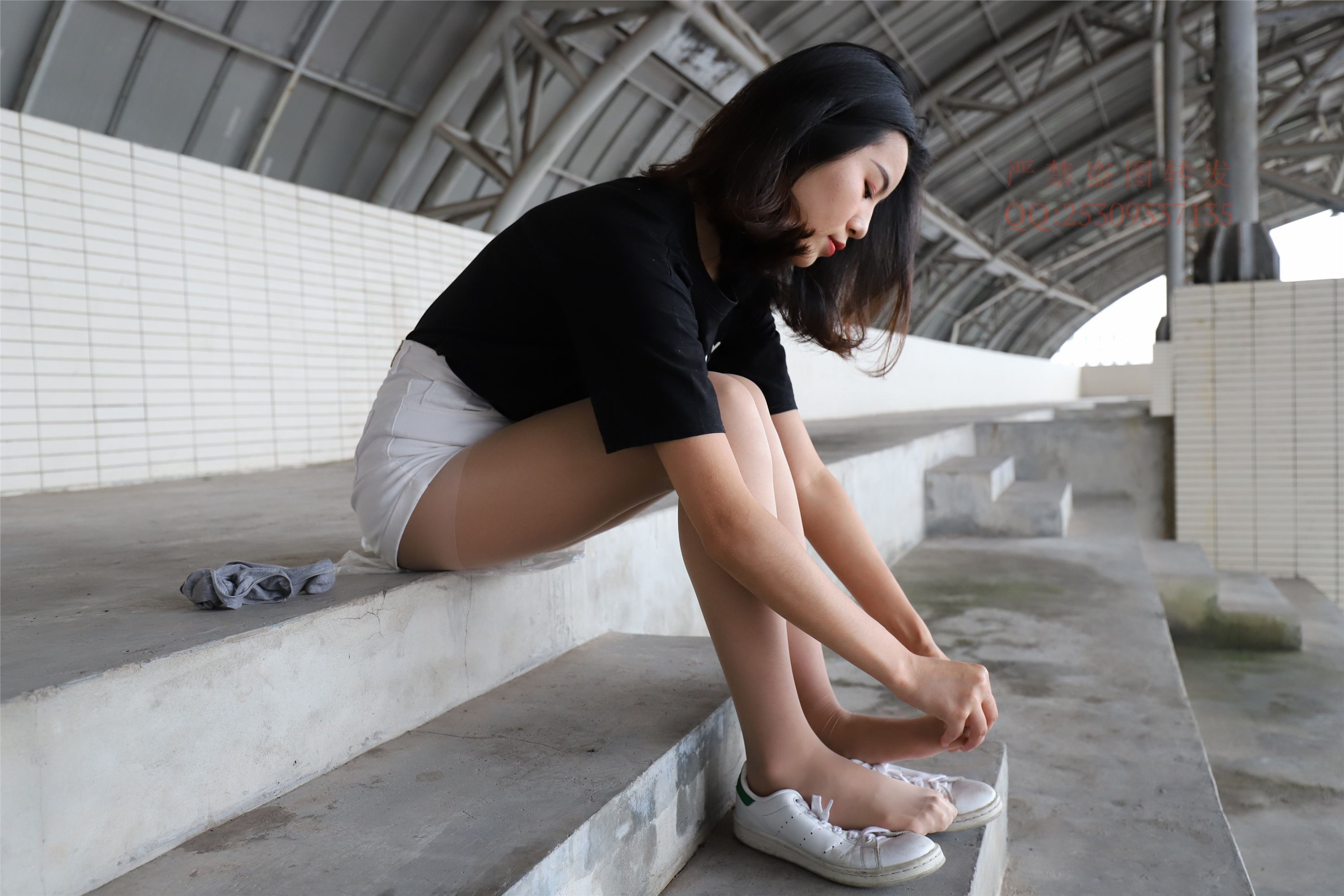 大西瓜套图 2018 7.8月活动模特二贝壳头户外肉si船袜6