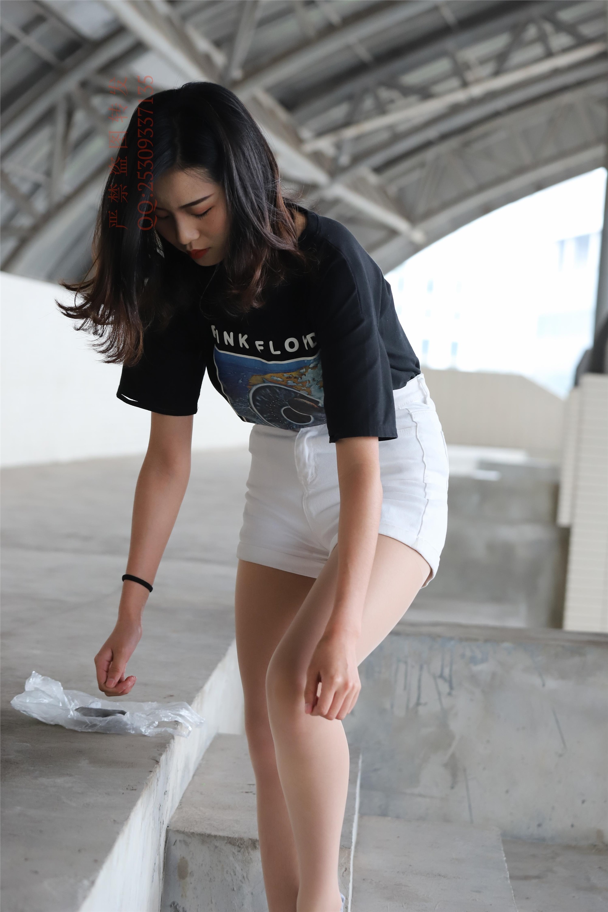 大西瓜套图 2018 7.8月活动模特二贝壳头户外肉si船袜6