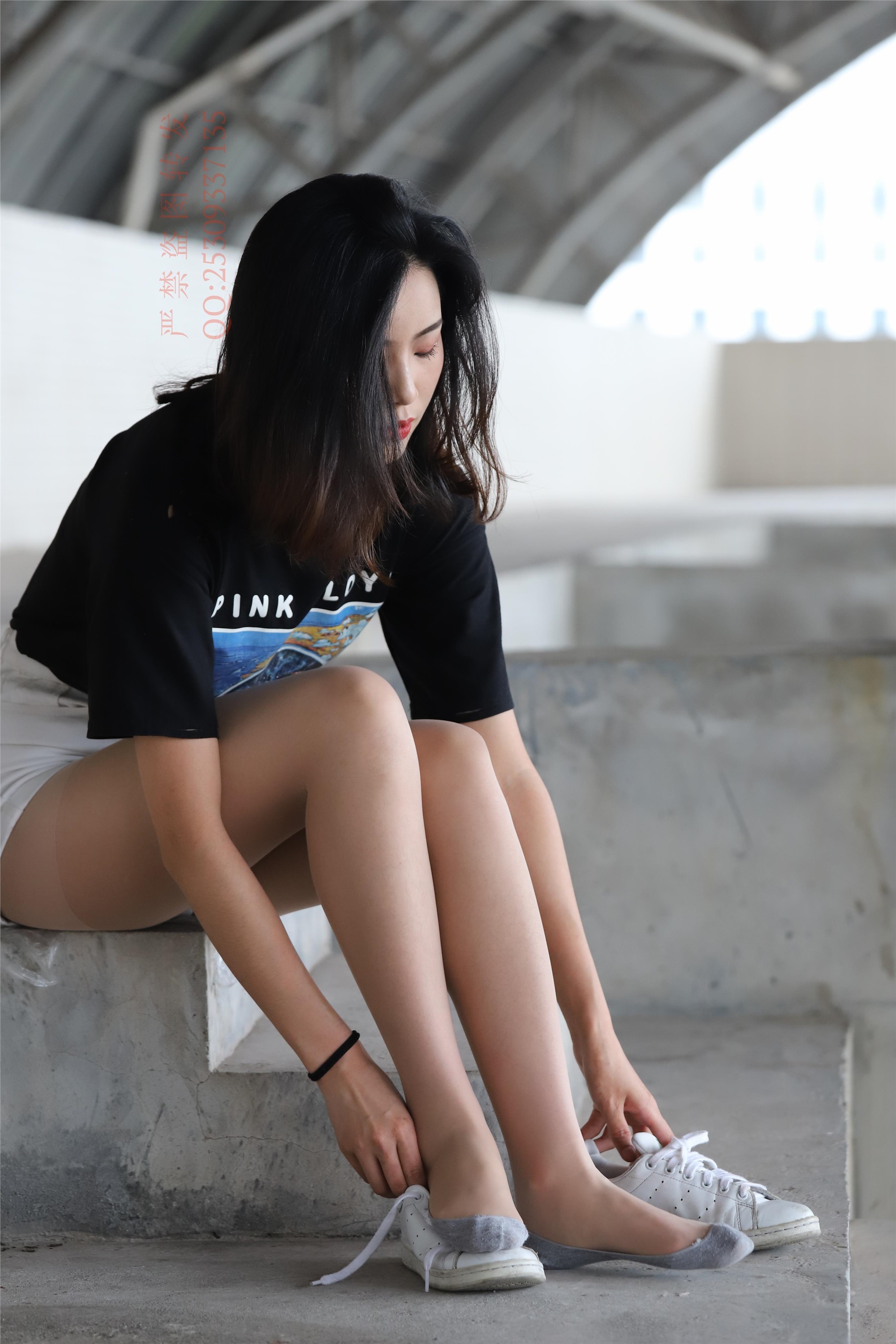 大西瓜套图 2018 7.8月活动模特二贝壳头户外肉si船袜6