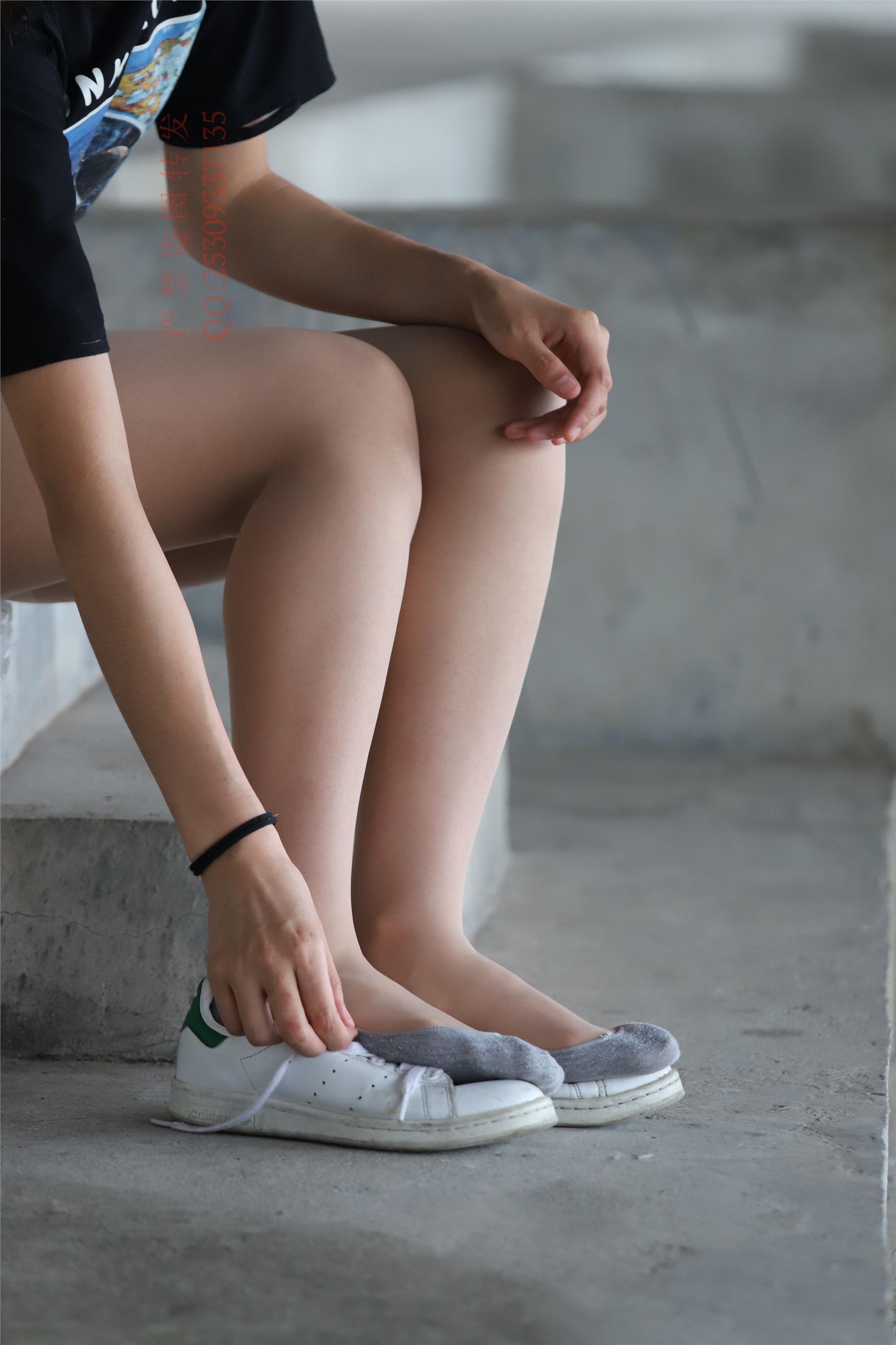 大西瓜套图 2018 7.8月活动模特二贝壳头户外肉si船袜6