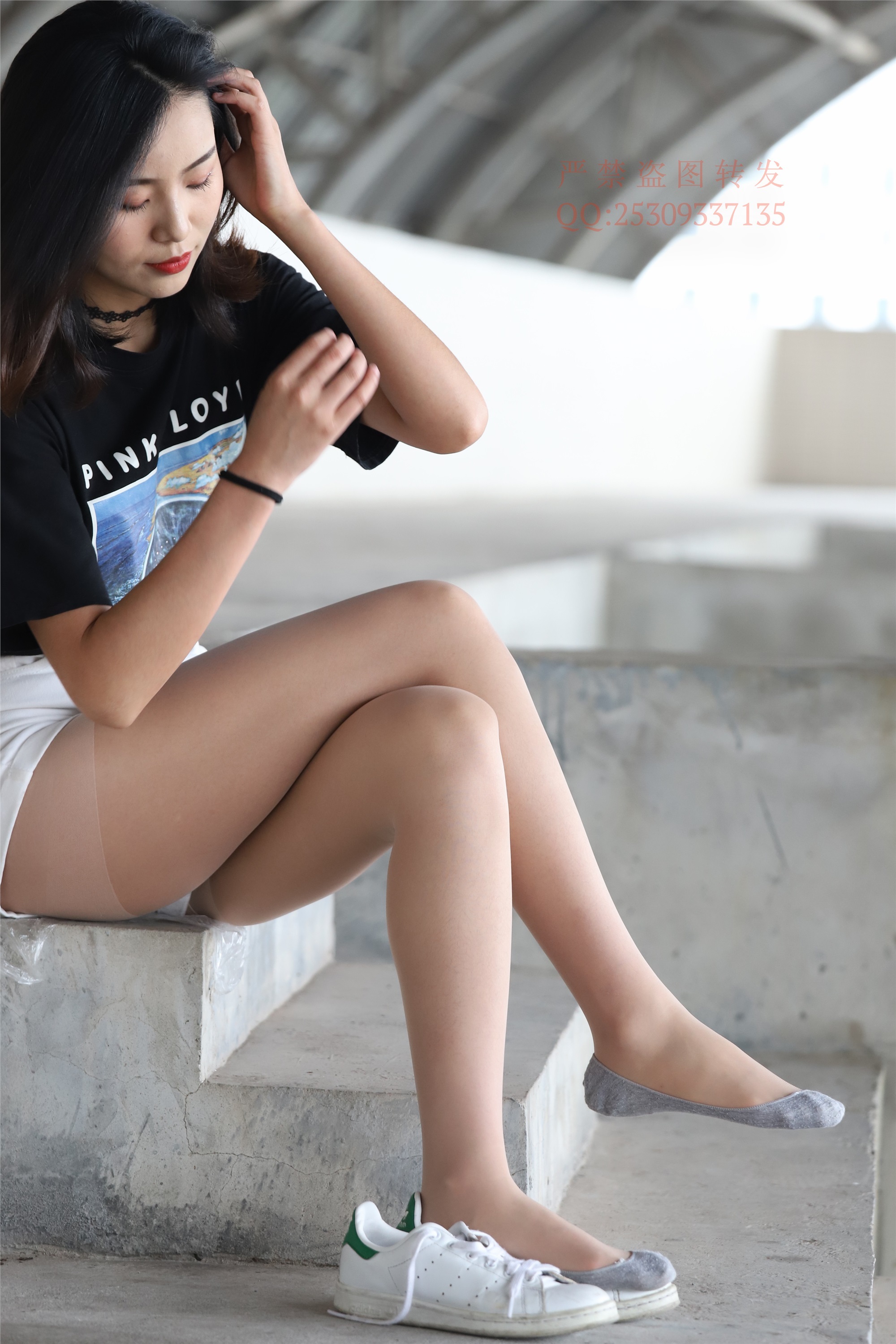 大西瓜套图 2018 7.8月活动模特二贝壳头户外肉si船袜6