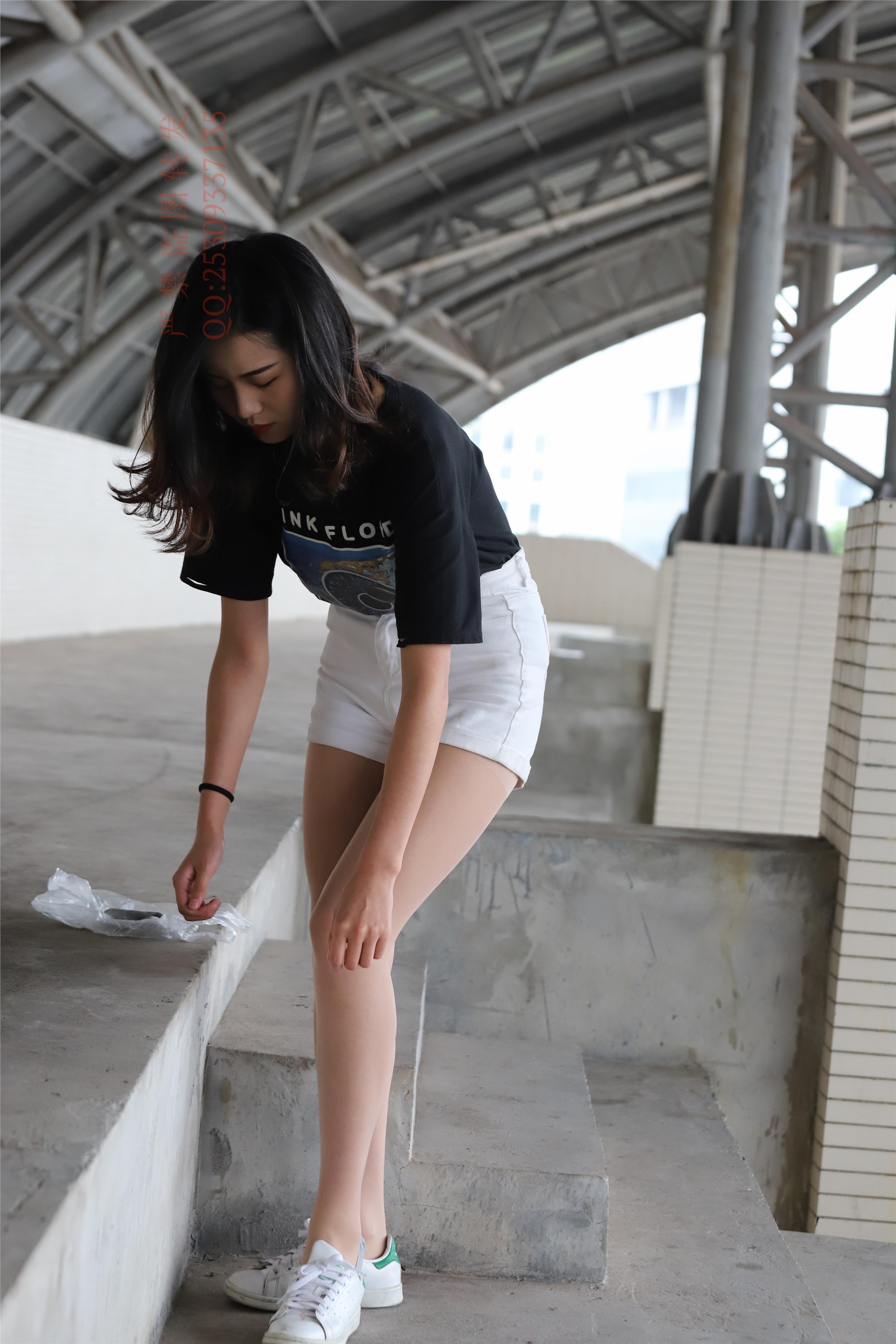 大西瓜套图 2018 7.8月活动模特二贝壳头户外肉si船袜6