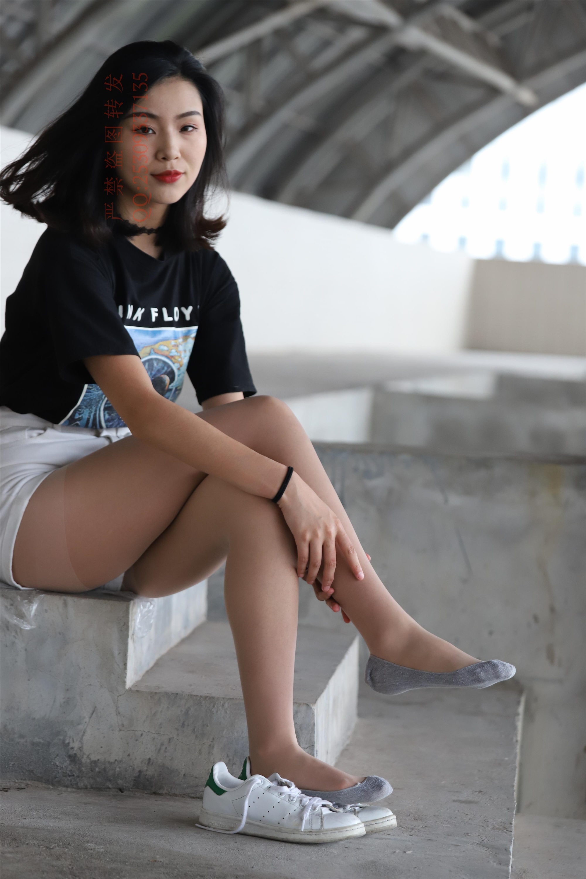 大西瓜套图 2018 7.8月活动模特二贝壳头户外肉si船袜6