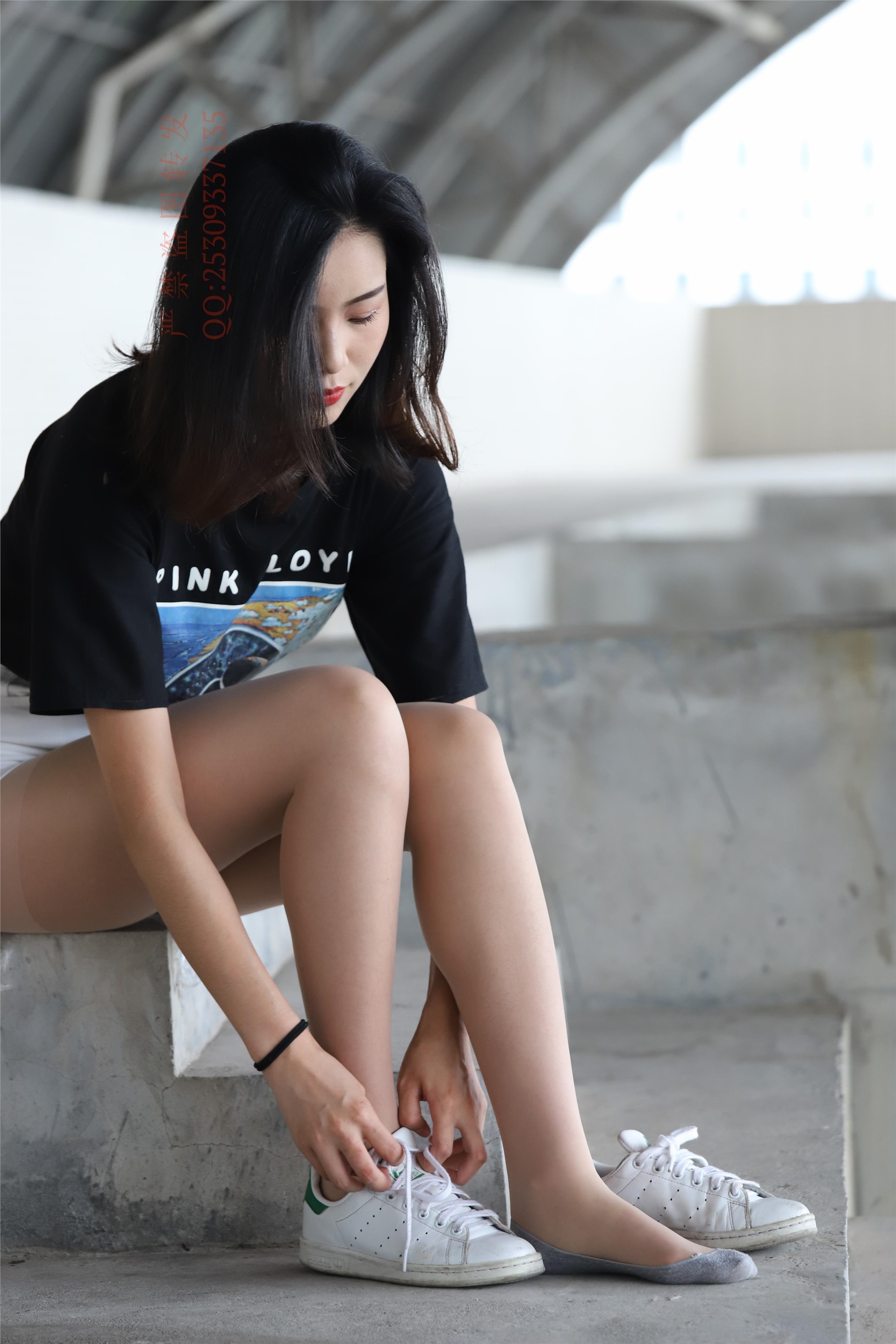 大西瓜套图 2018 7.8月活动模特二贝壳头户外肉si船袜6