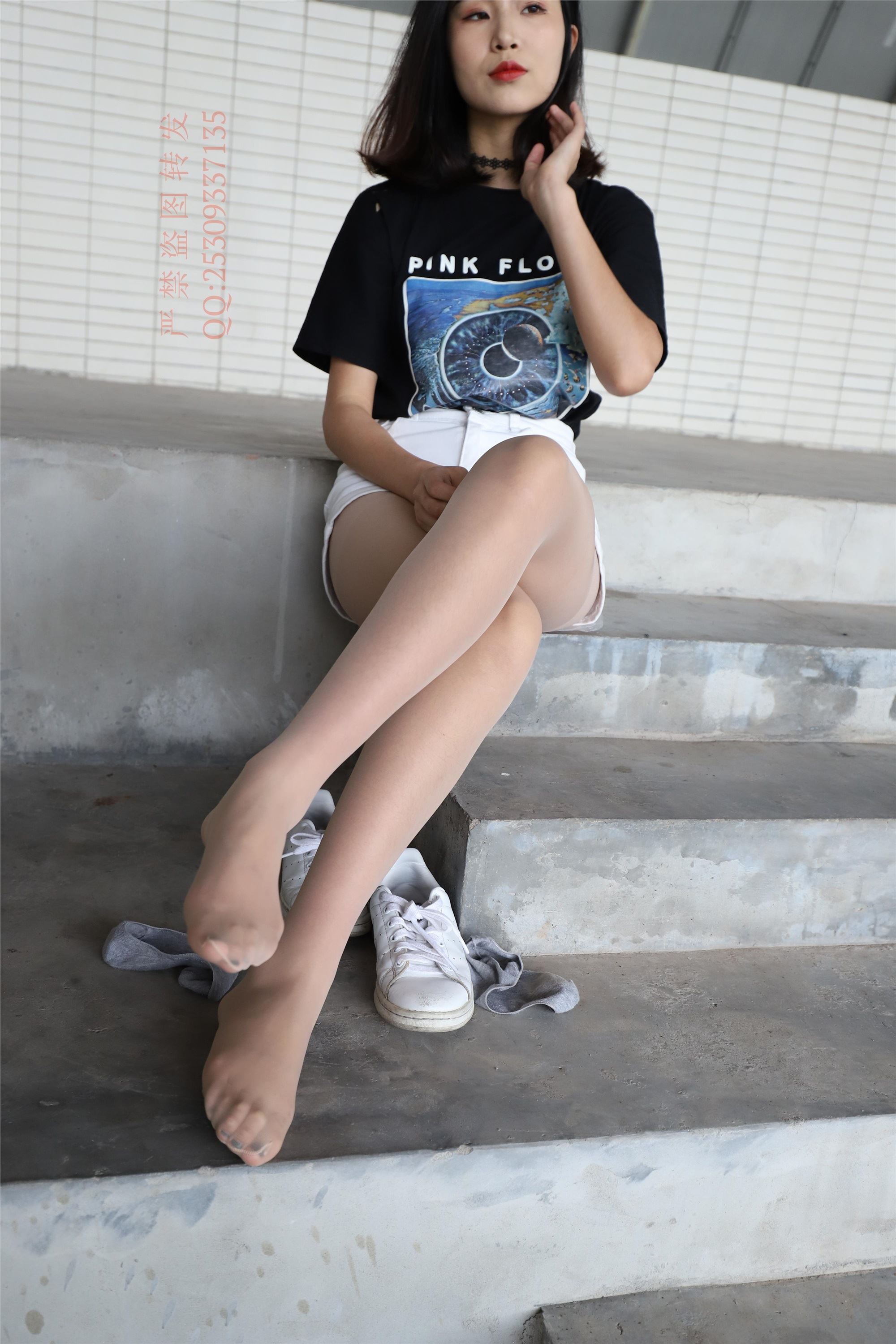 大西瓜套图 2018 7.8月活动模特二贝壳头户外肉si船袜6