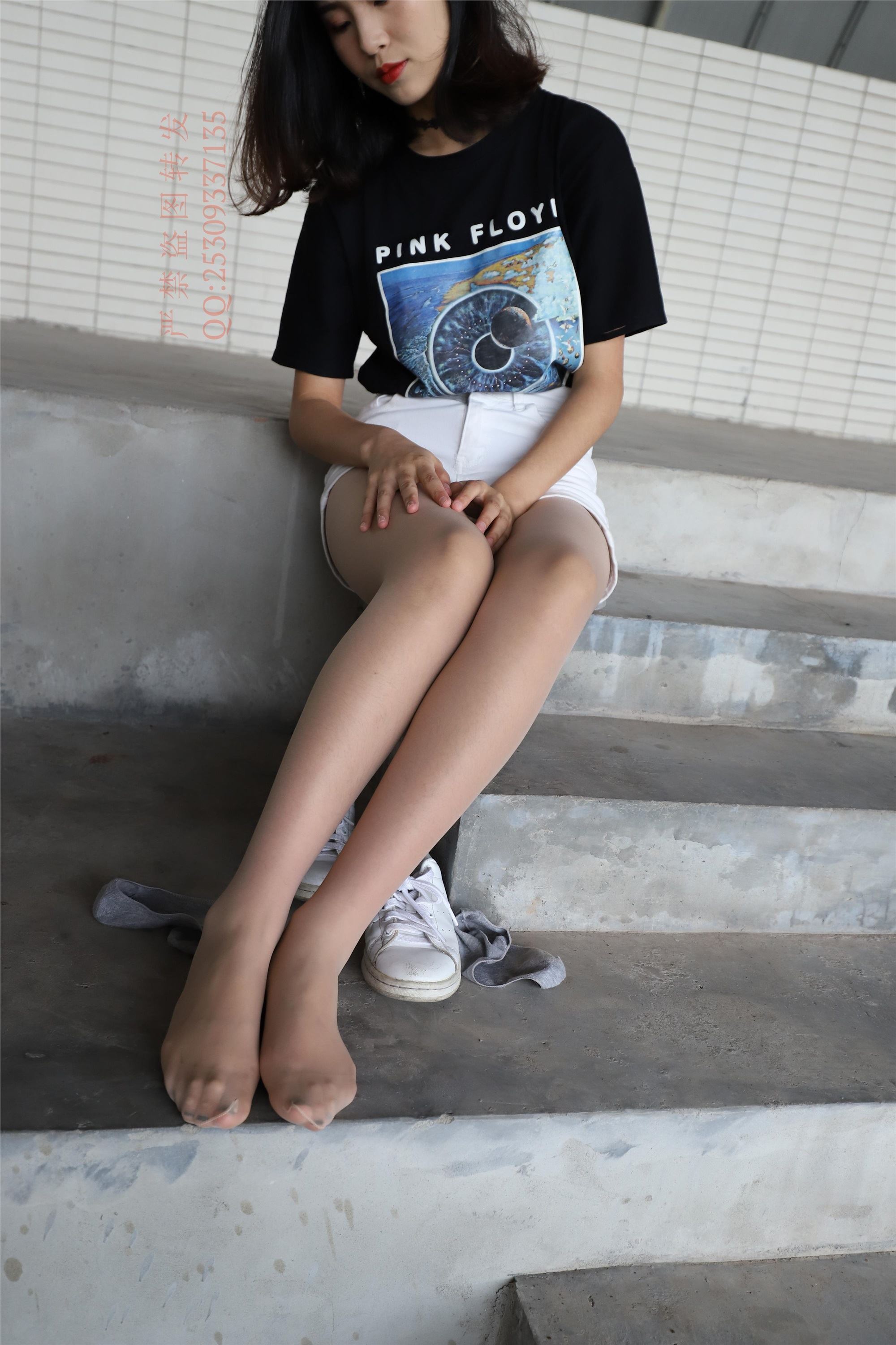 大西瓜套图 2018 7.8月活动模特二贝壳头户外肉si船袜6