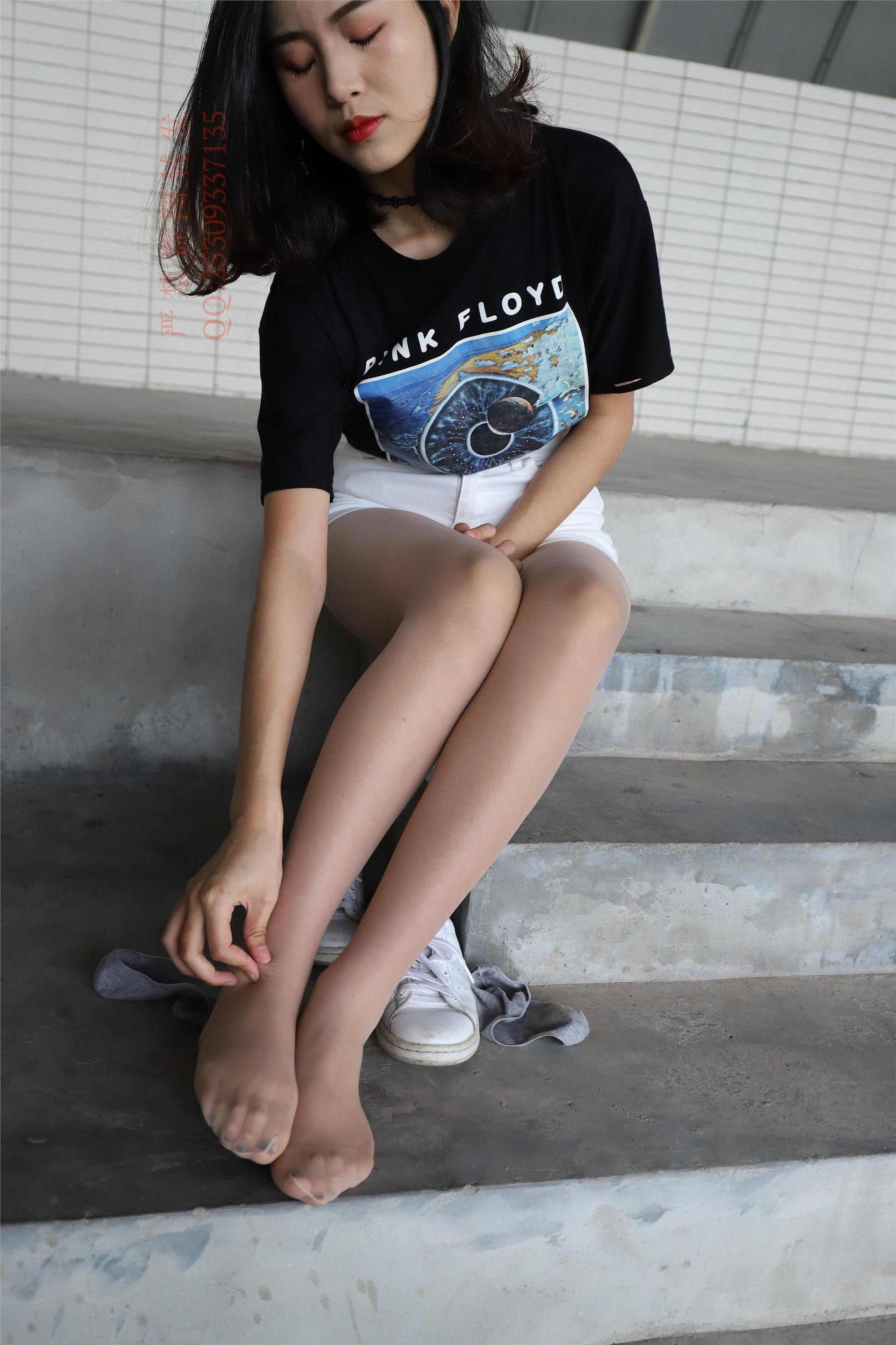 大西瓜套图 2018 7.8月活动模特二贝壳头户外肉si船袜6