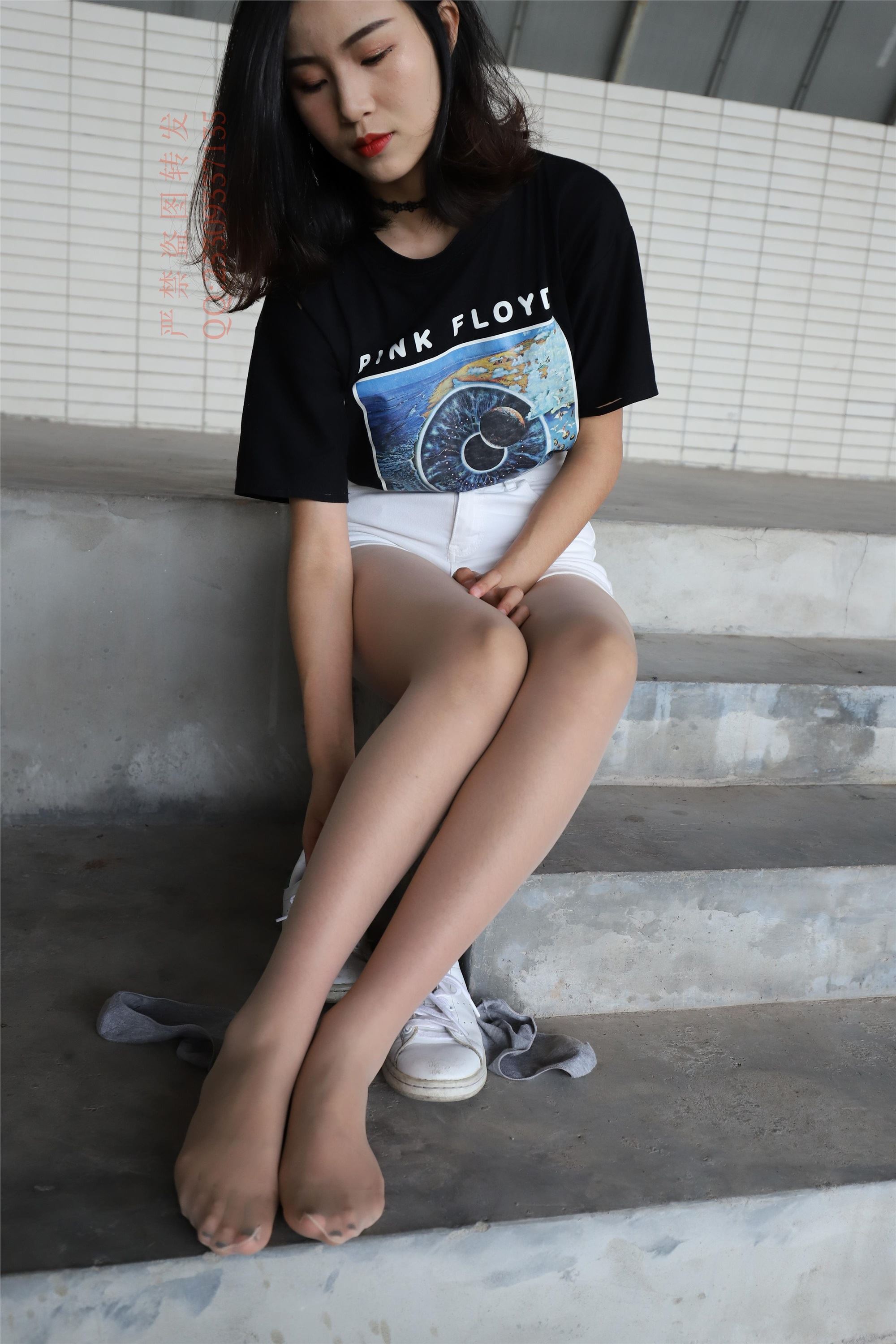 大西瓜套图 2018 7.8月活动模特二贝壳头户外肉si船袜6