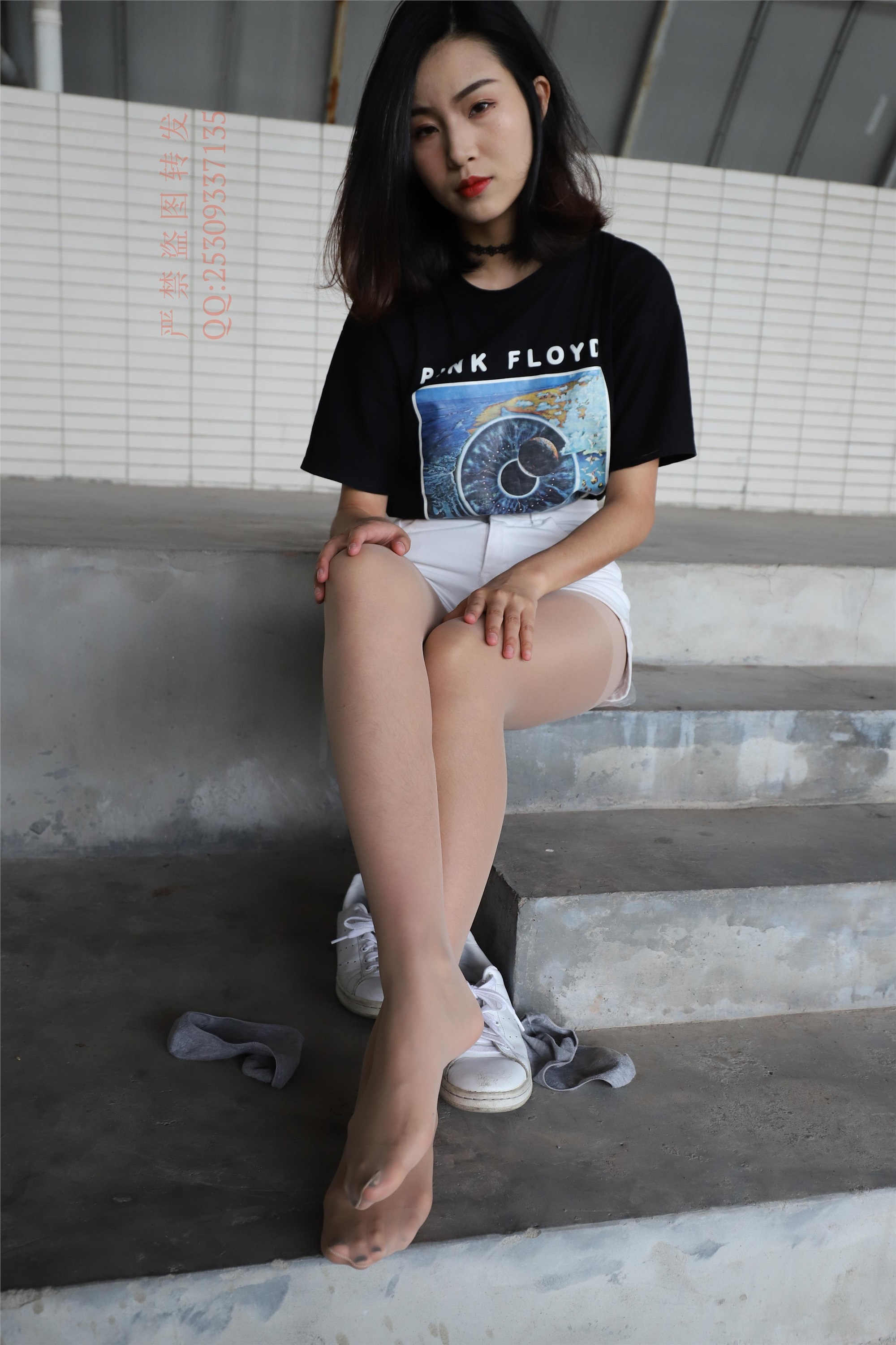 大西瓜套图 2018 7.8月活动模特二贝壳头户外肉si船袜6