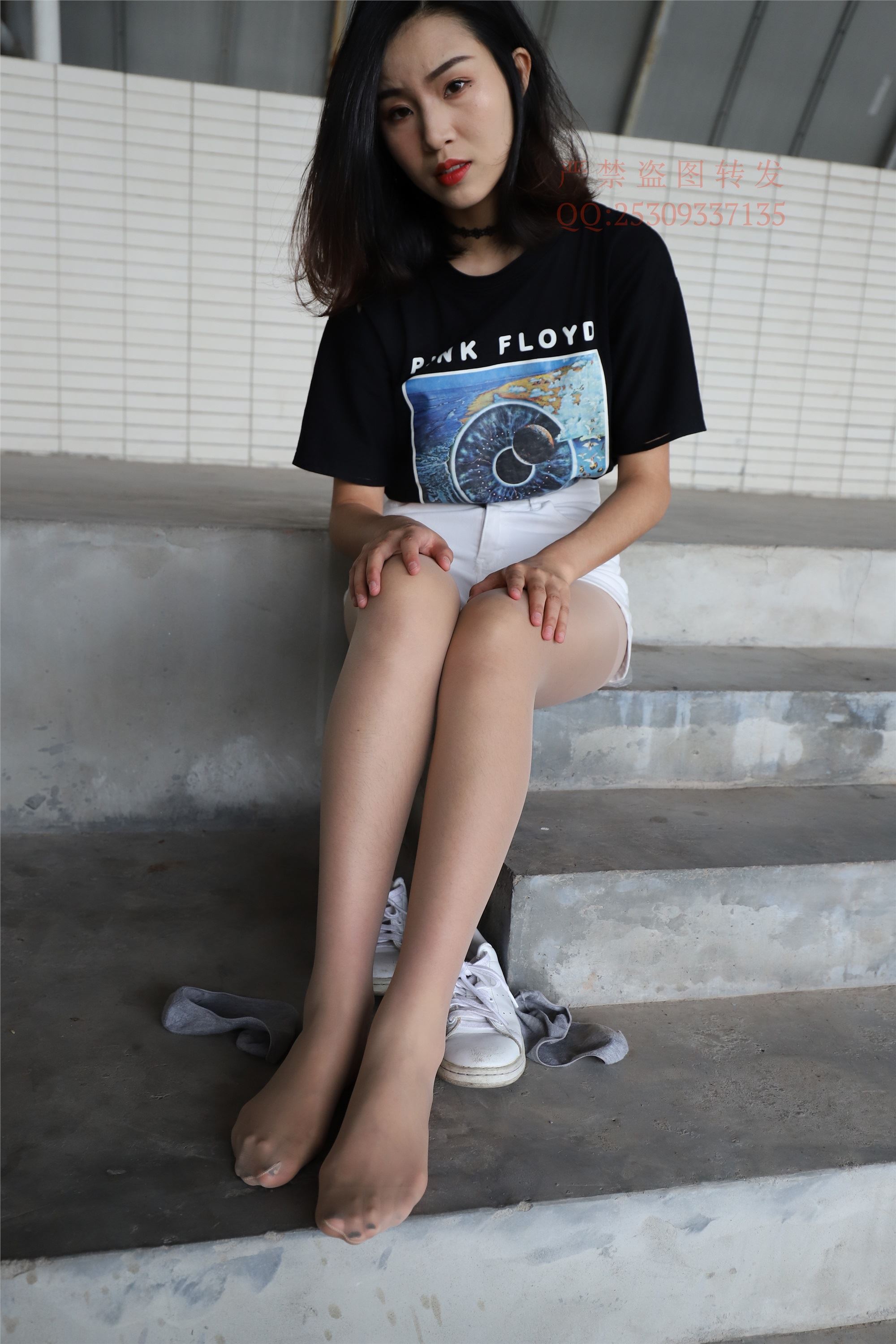 大西瓜套图 2018 7.8月活动模特二贝壳头户外肉si船袜6