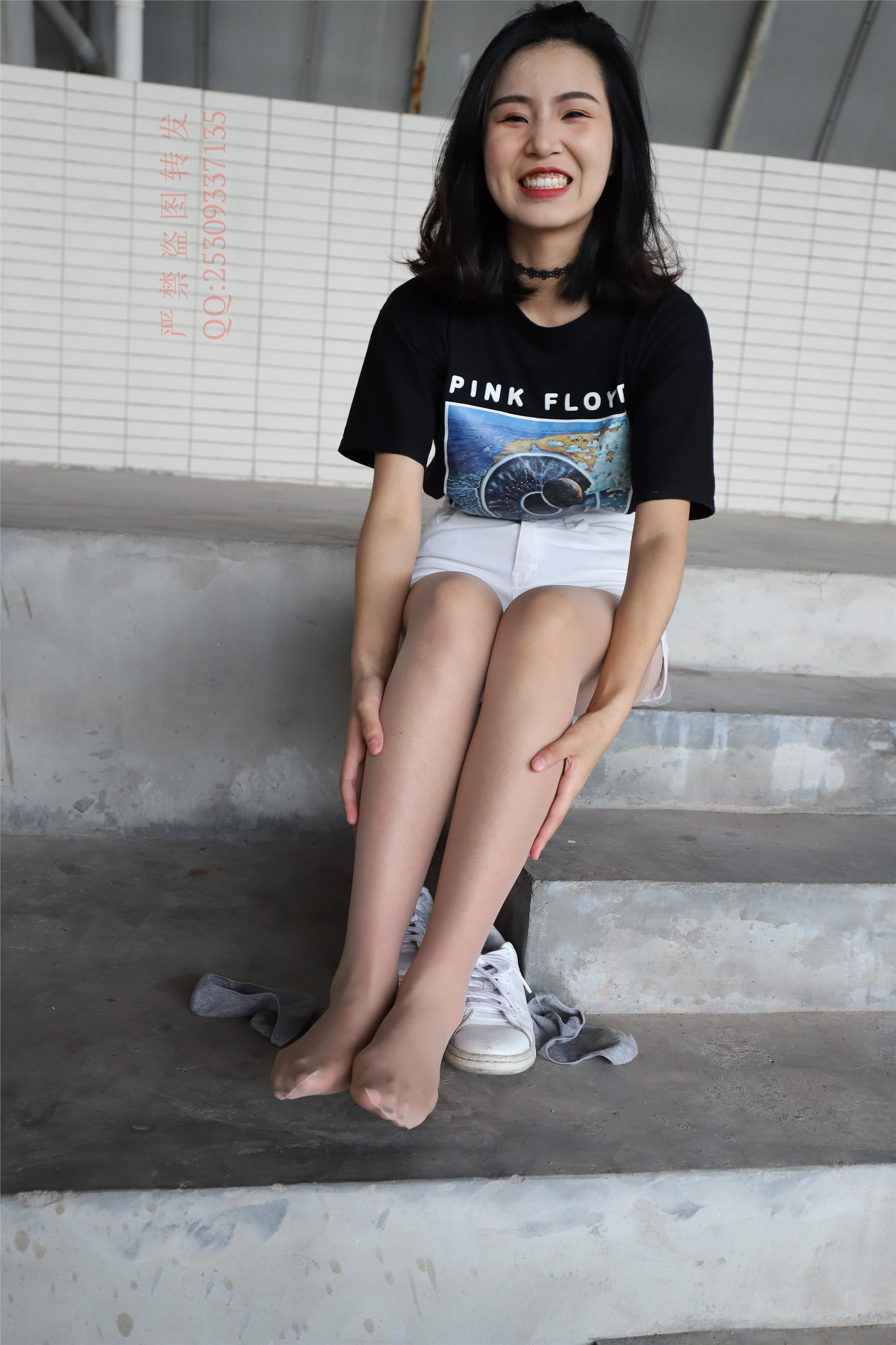 大西瓜套图 2018 7.8月活动模特二贝壳头户外肉si船袜6