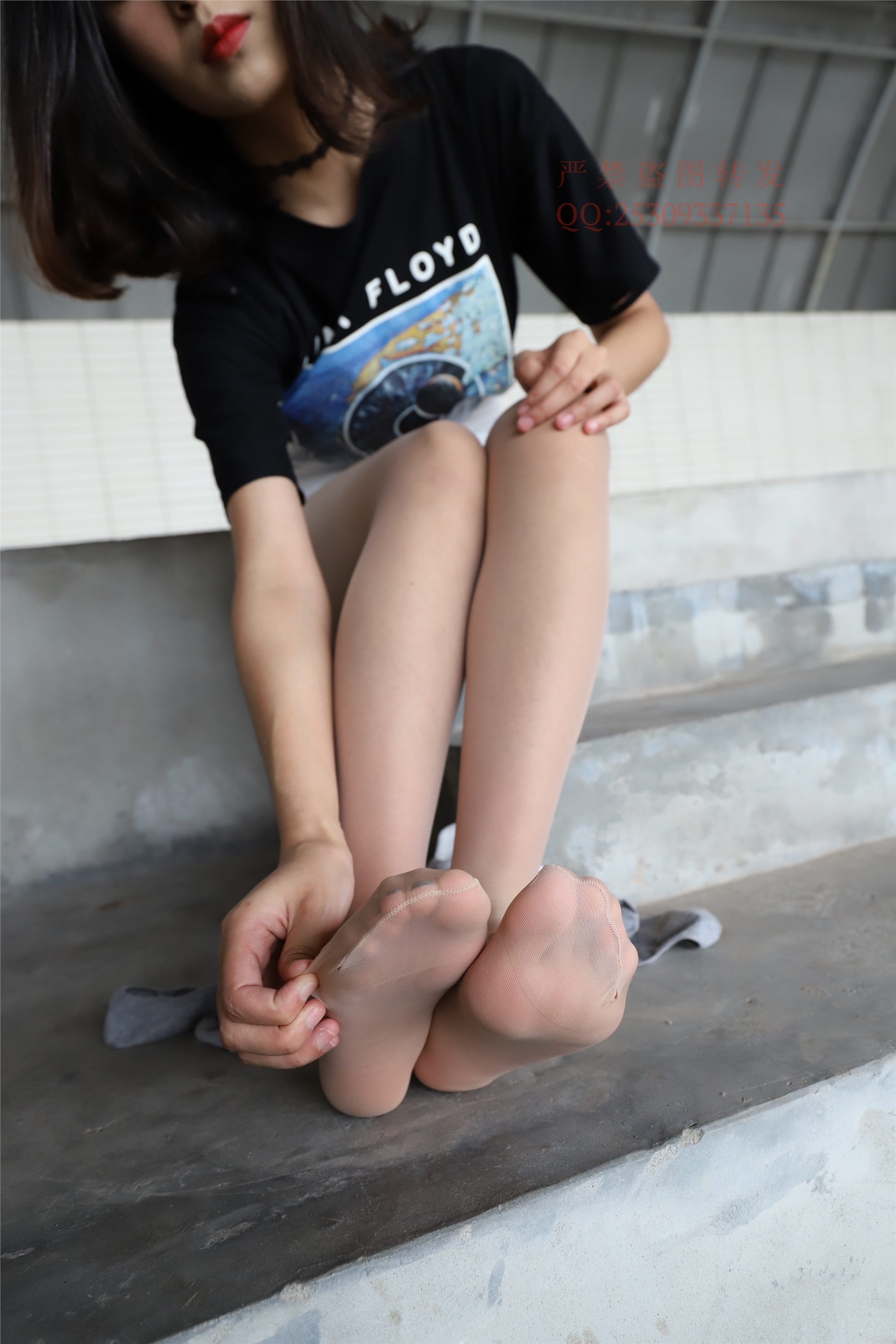 大西瓜套图 2018 7.8月活动模特二贝壳头户外肉si船袜6