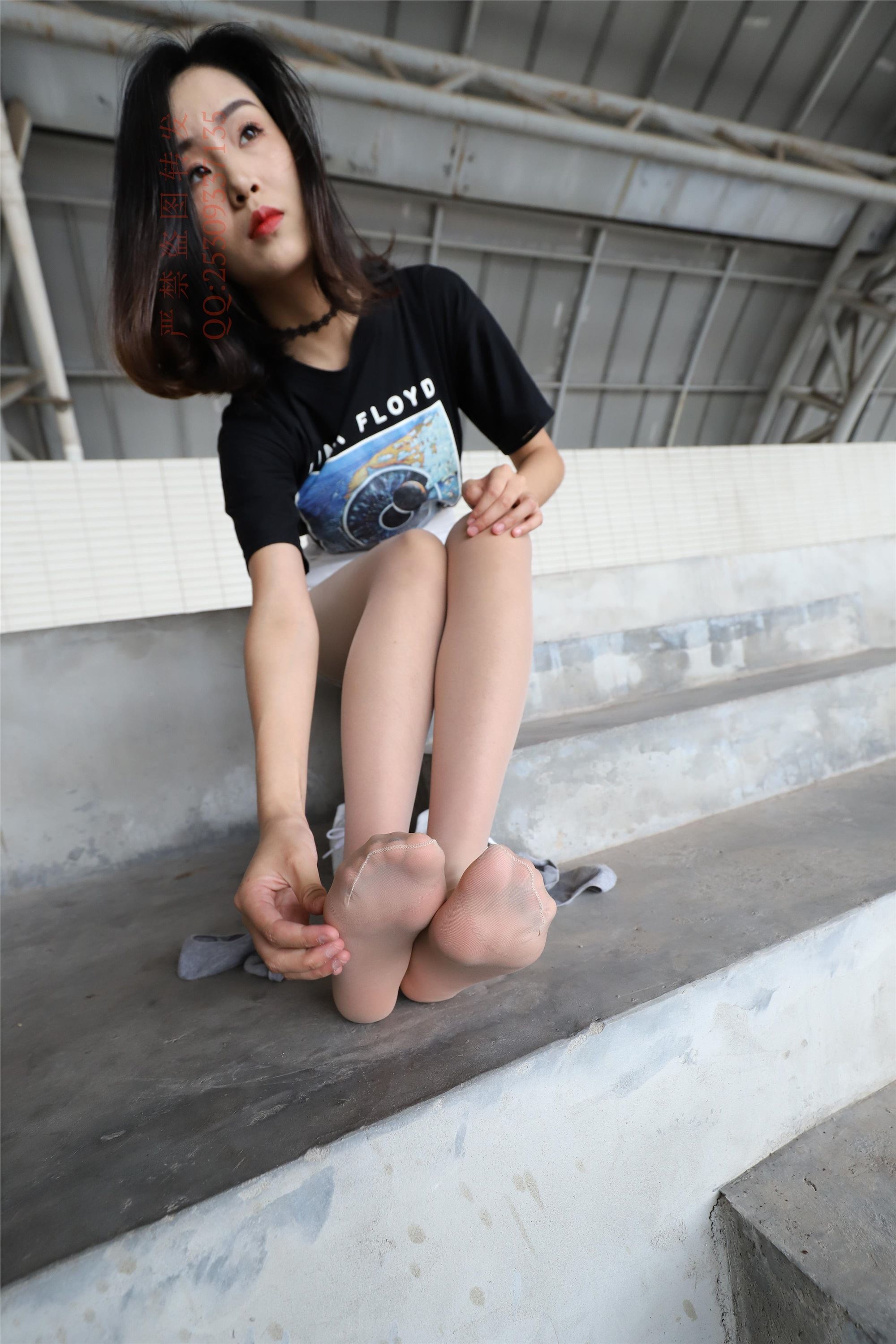 大西瓜套图 2018 7.8月活动模特二贝壳头户外肉si船袜6