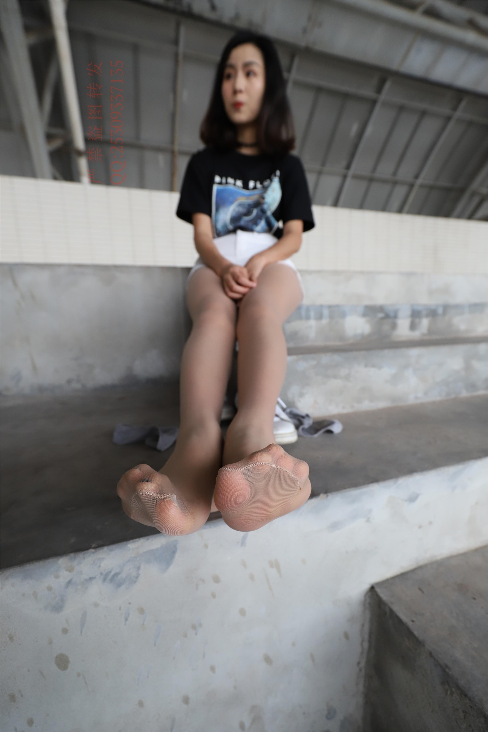 大西瓜套图 2018 7.8月活动模特二贝壳头户外肉si船袜6