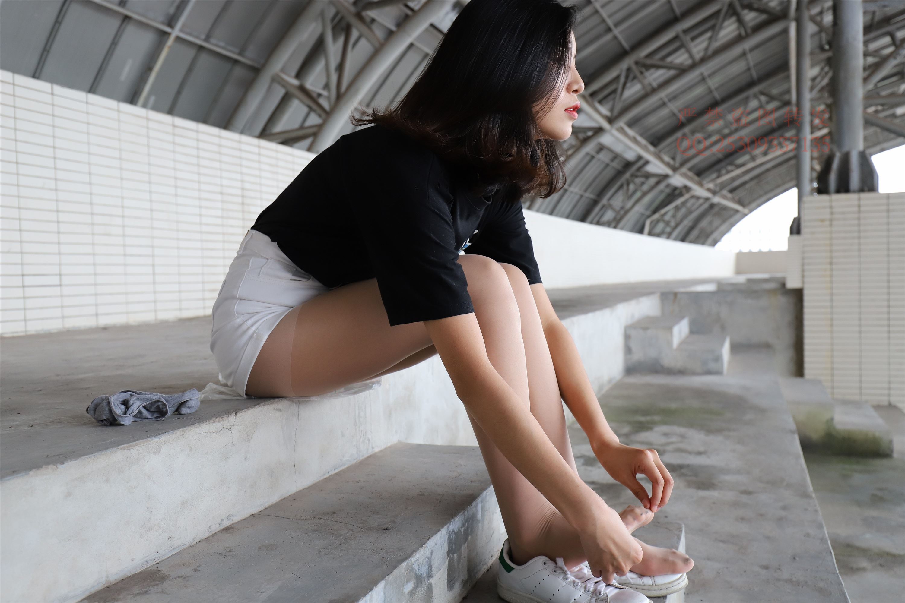 大西瓜套图 2018 7.8月活动模特二贝壳头户外肉si船袜6