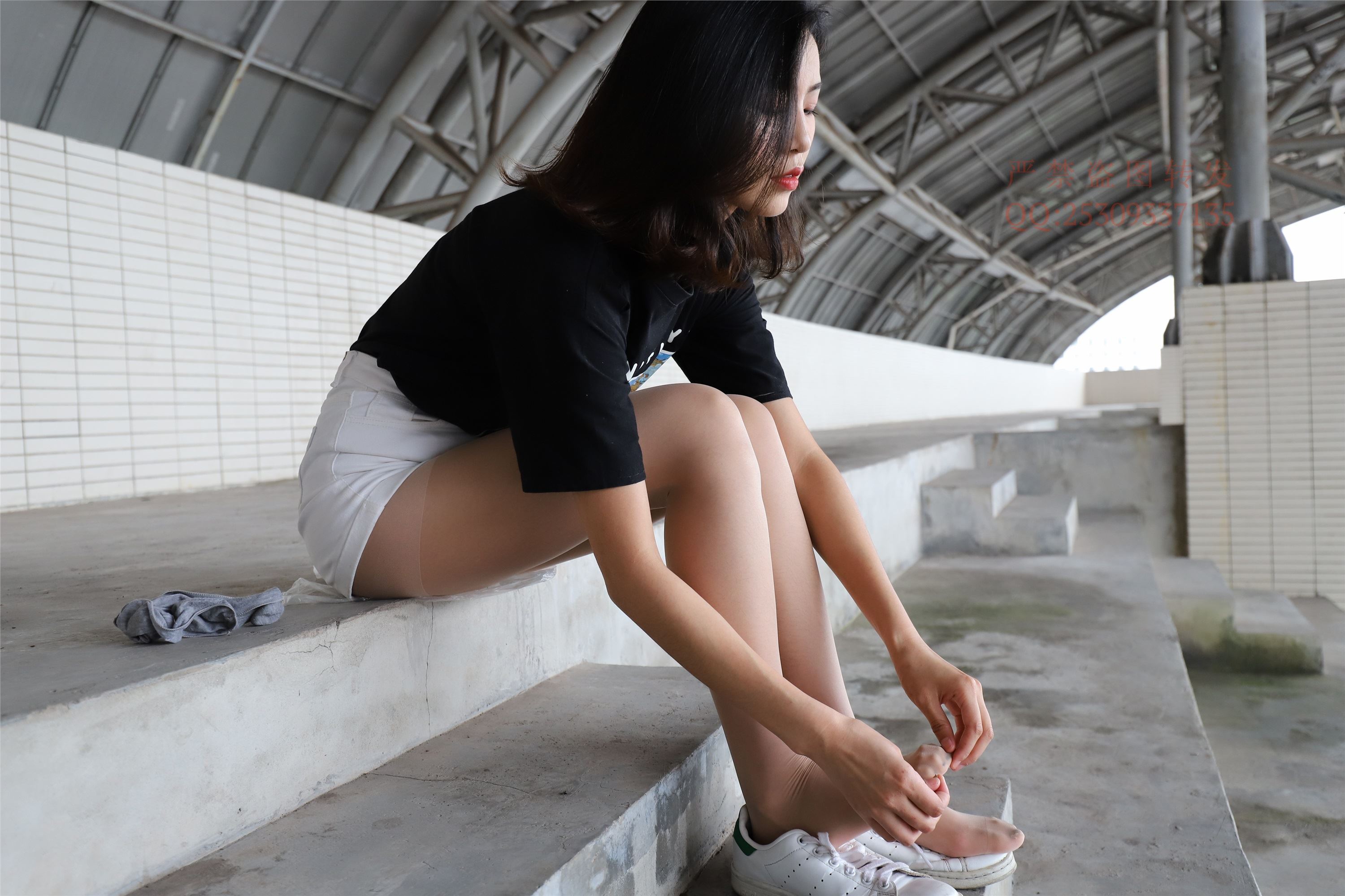 大西瓜套图 2018 7.8月活动模特二贝壳头户外肉si船袜6