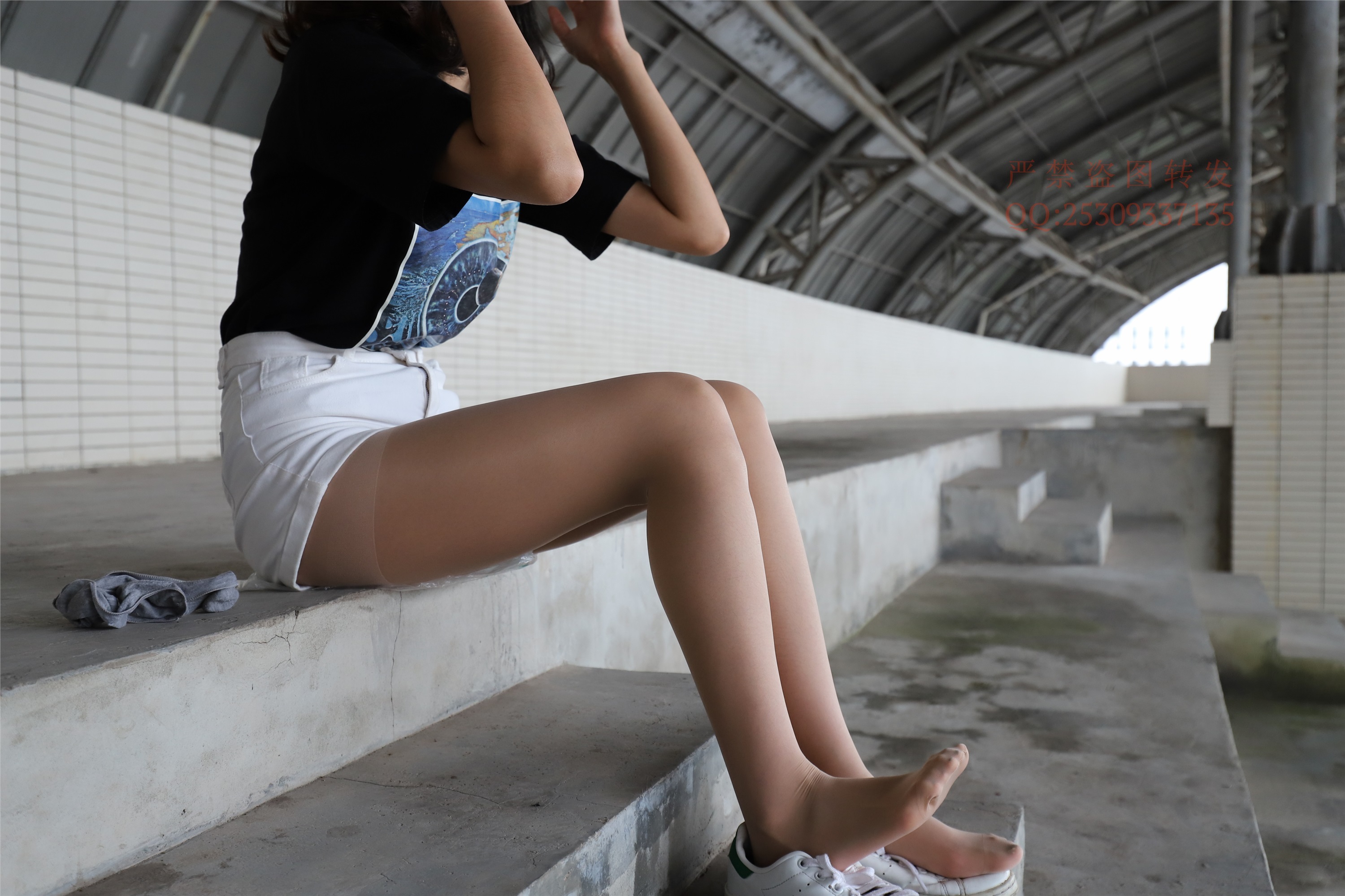 大西瓜套图 2018 7.8月活动模特二贝壳头户外肉si船袜6