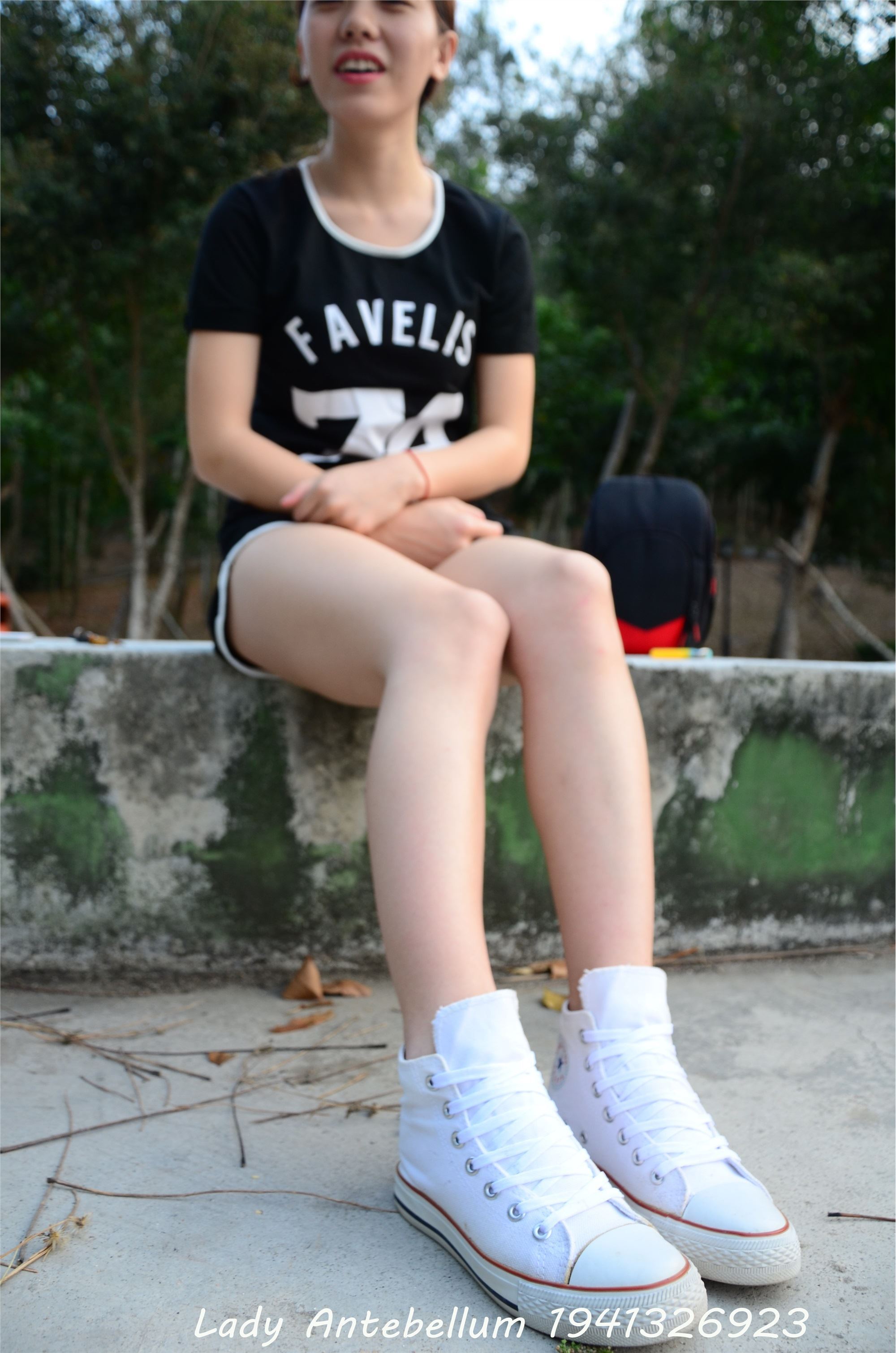 战前女神  恋足美腿棉袜女神级摄影套图 089